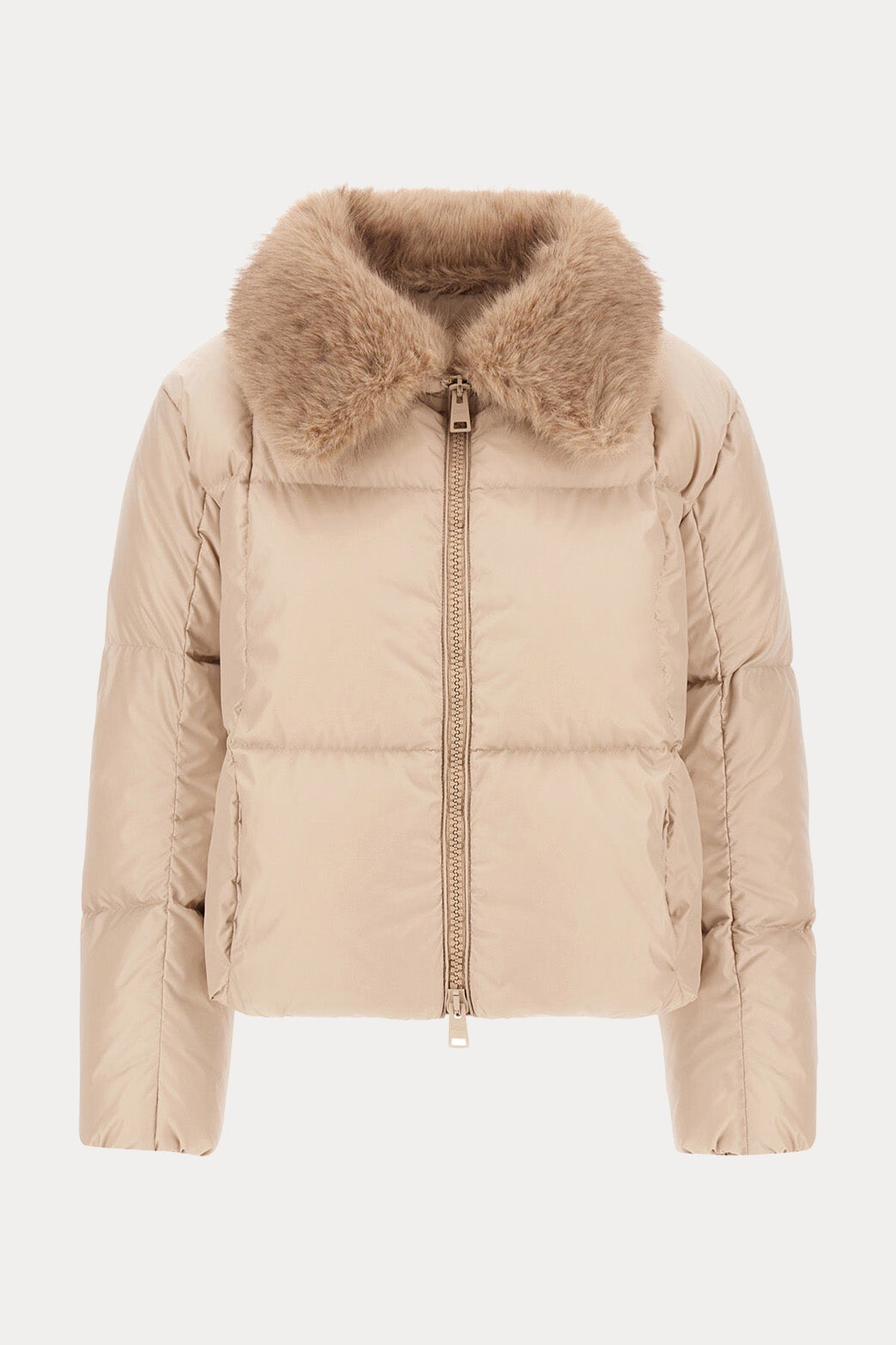 Herno Regular Fit Yakası Kürklü Puffer Mont