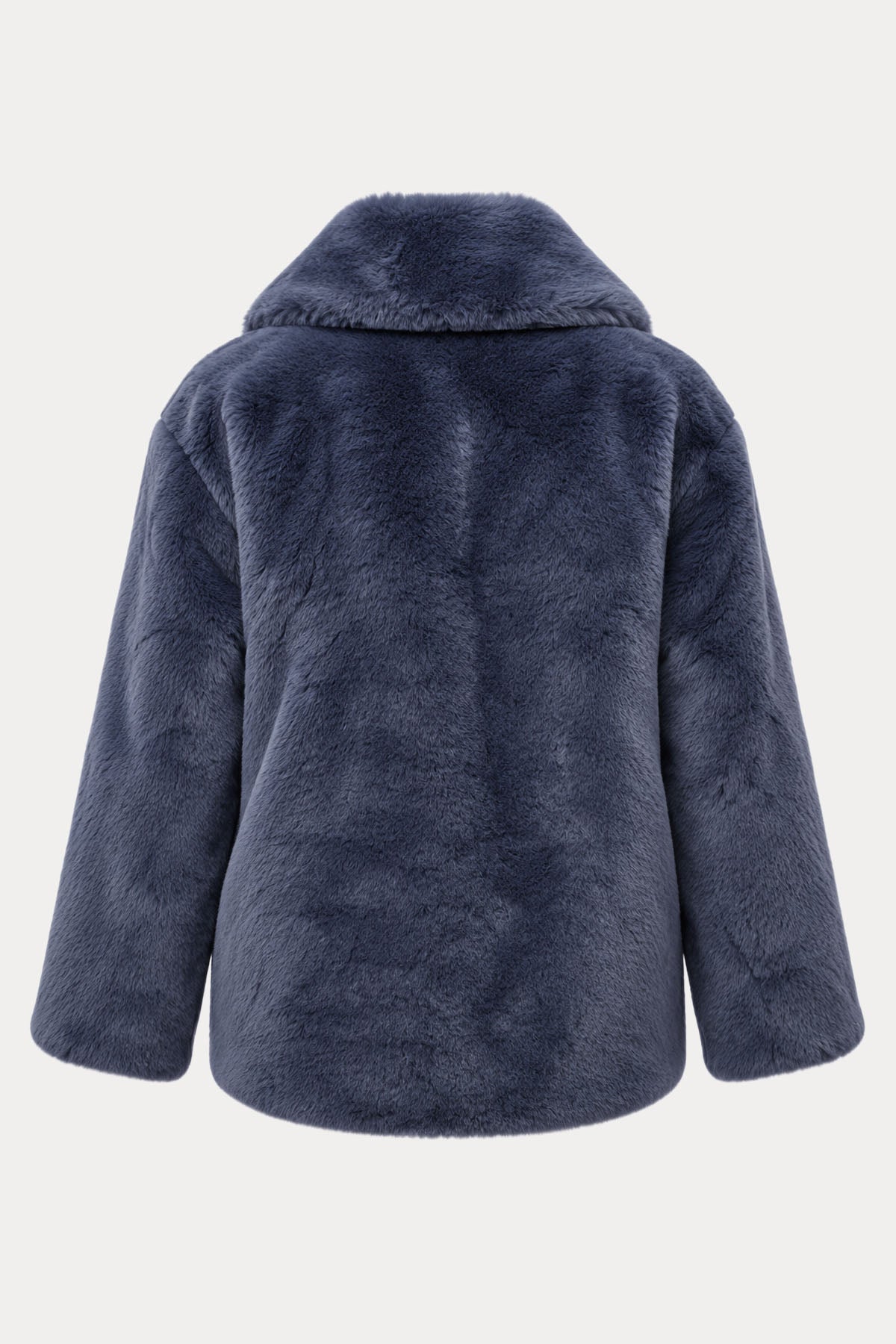 Herno Relaxed Fit Kruvaze Peluş Kaban