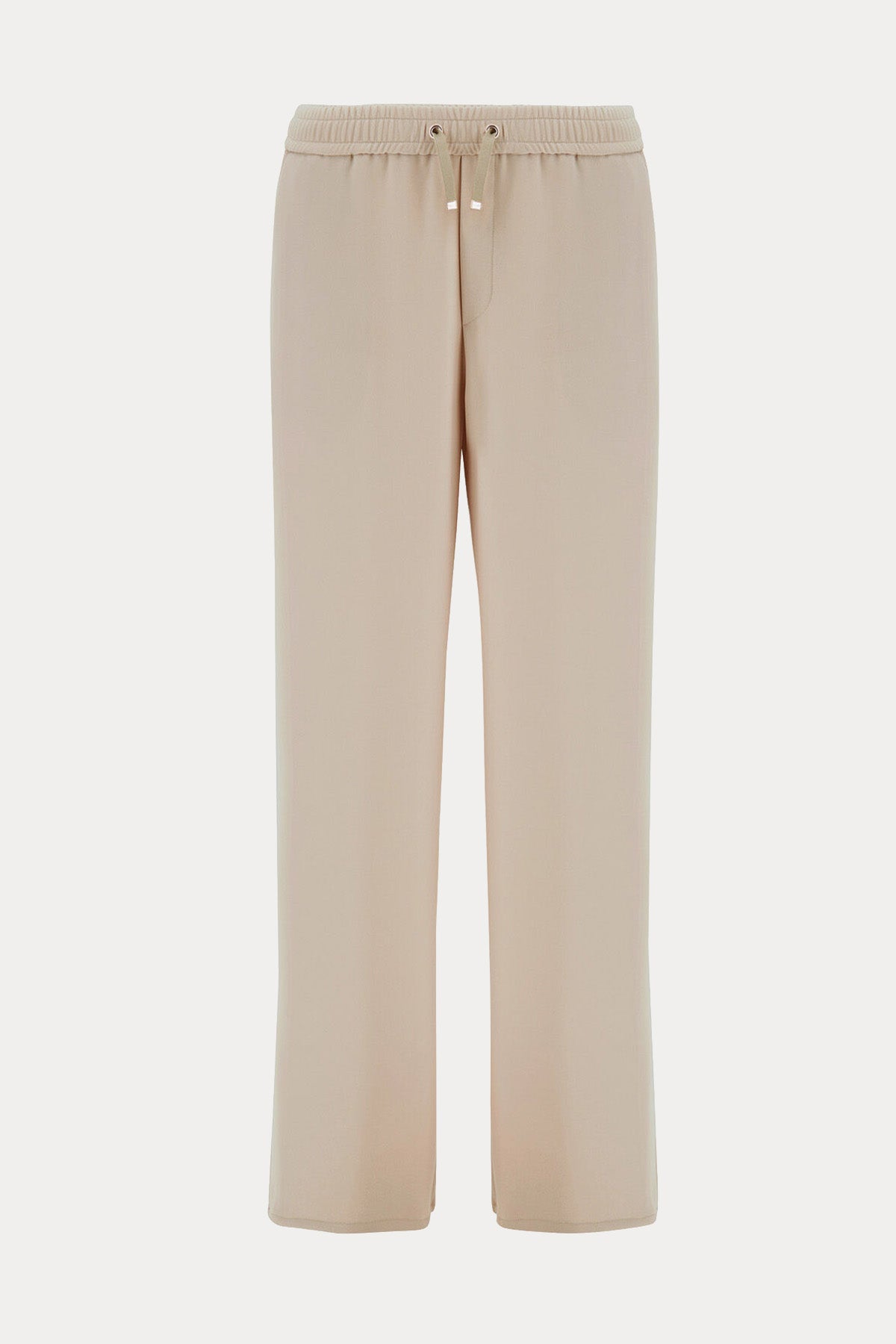 Herno Regular Fit Beli Lastikli Krep Pantolon