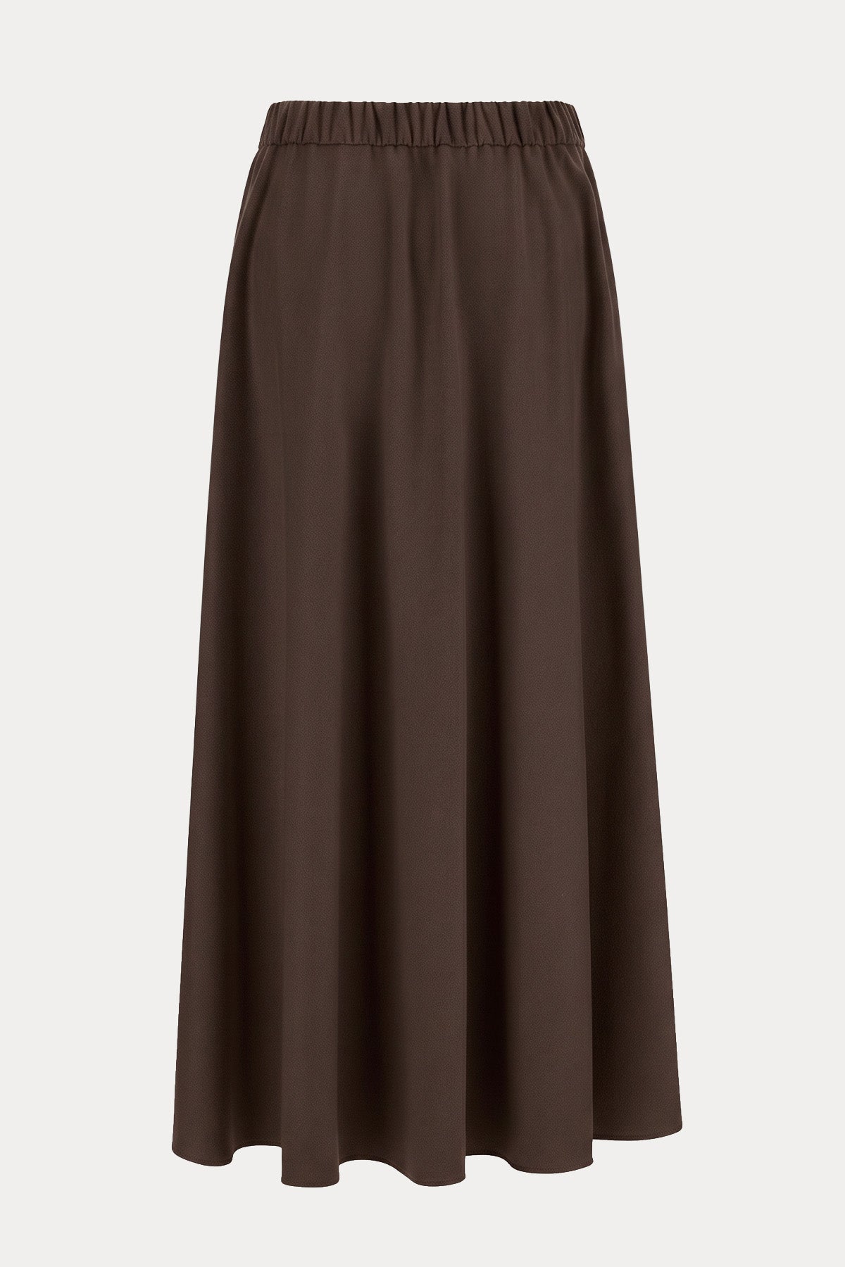 Herno Regular Fit Beli Lastikli Midi Yün Etek
