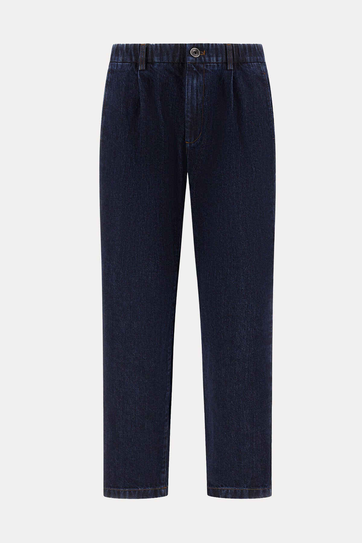 Herno Regular Fit Beli Lastikli Yandan Cepli Jeans