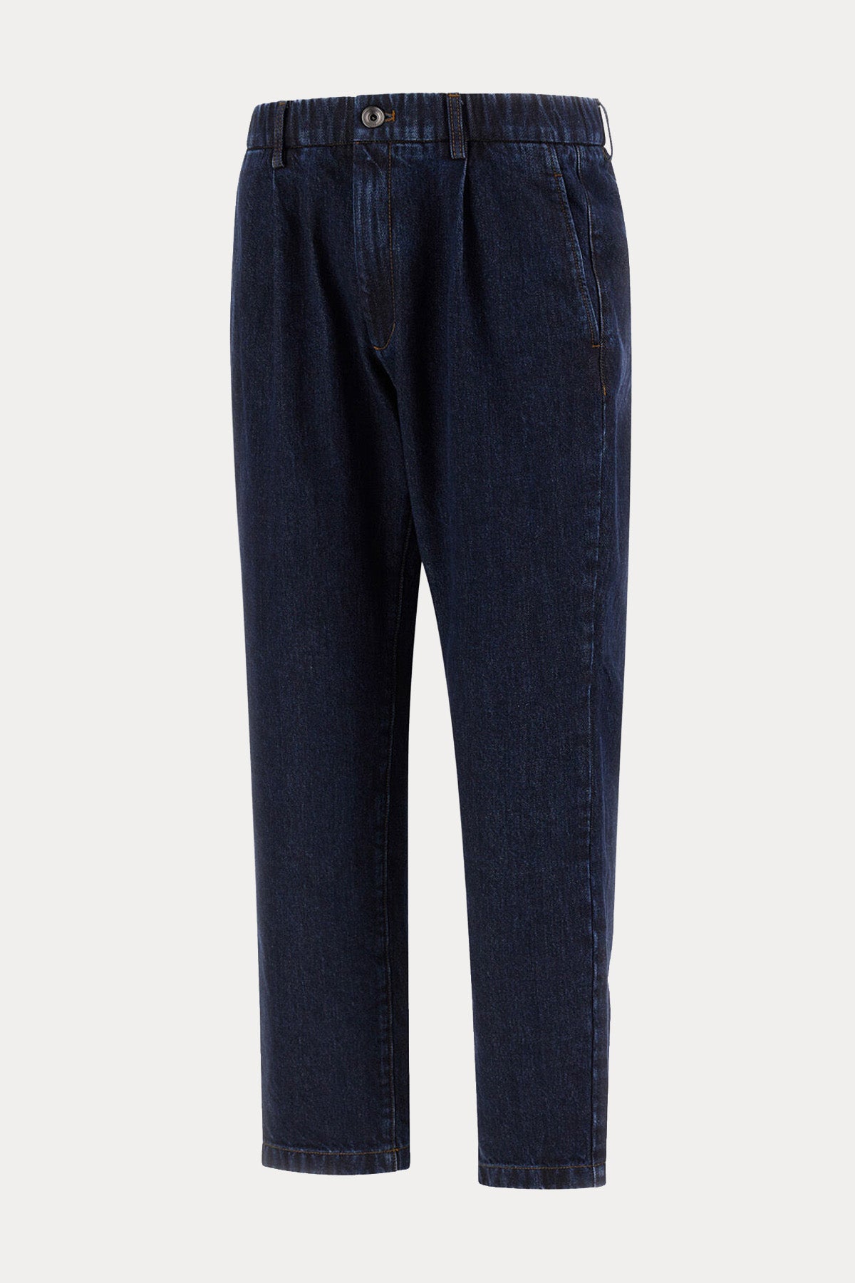 Herno Regular Fit Beli Lastikli Yandan Cepli Jeans