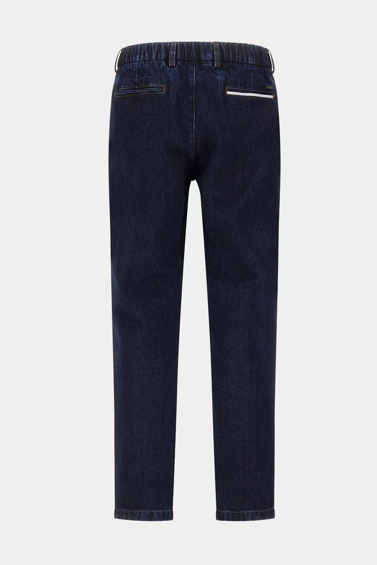 Herno Regular Fit Beli Lastikli Yandan Cepli Jeans