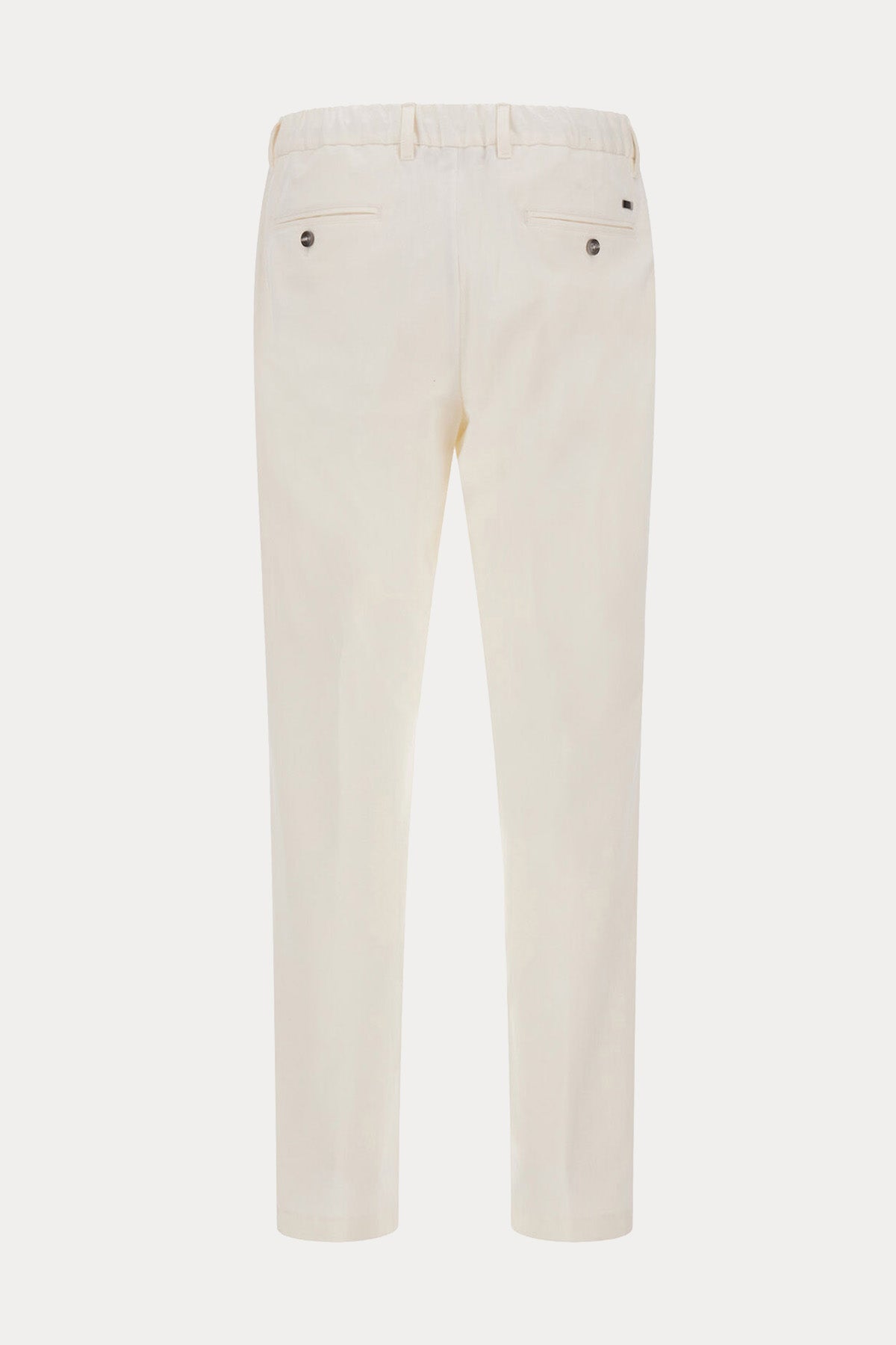 Herno Soft Fit Beli Lastikli Tek Pile Streç Kaşmir Pantolon