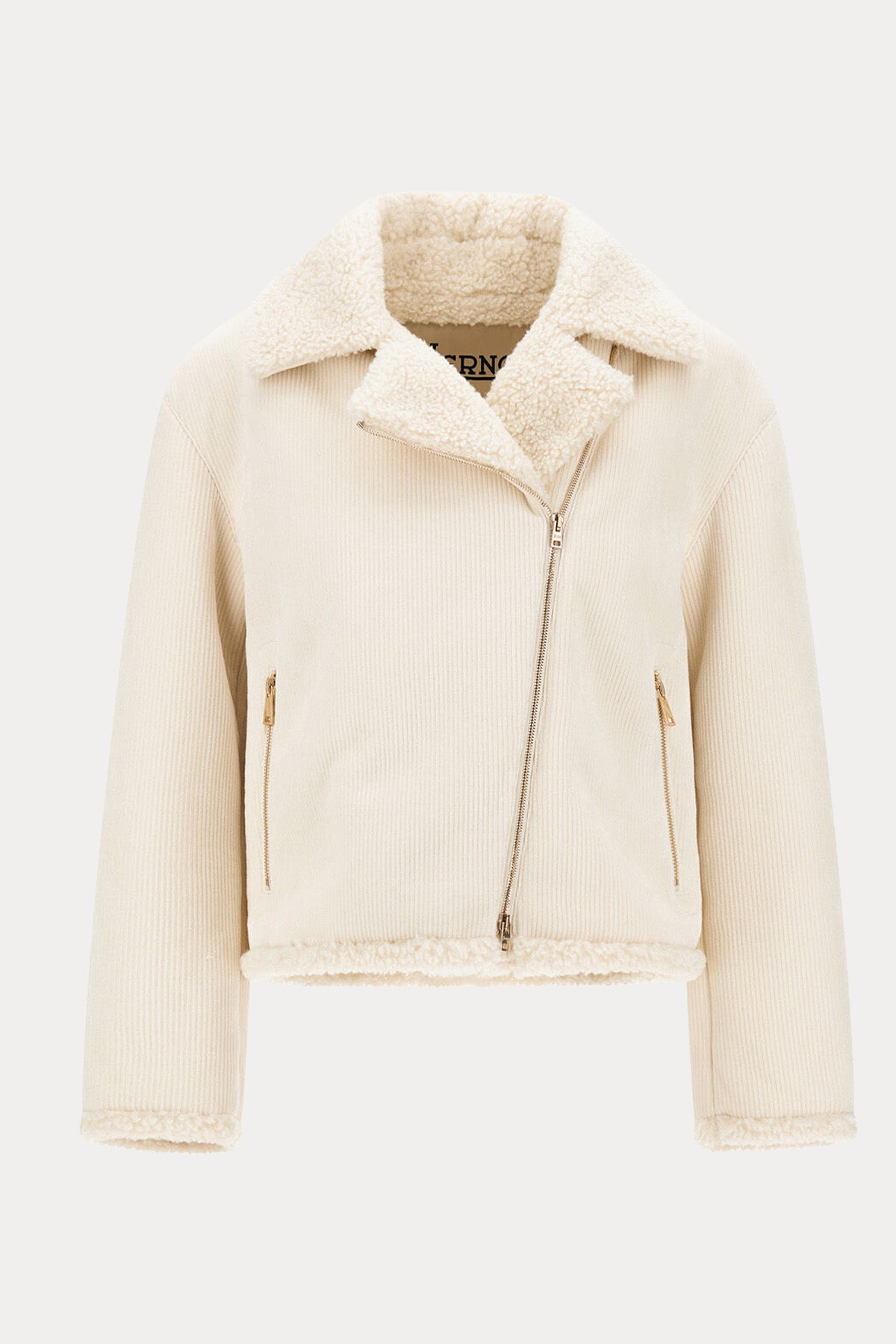 Herno Regular Fit Shearling Efektli Fitilli Kadife Ceket