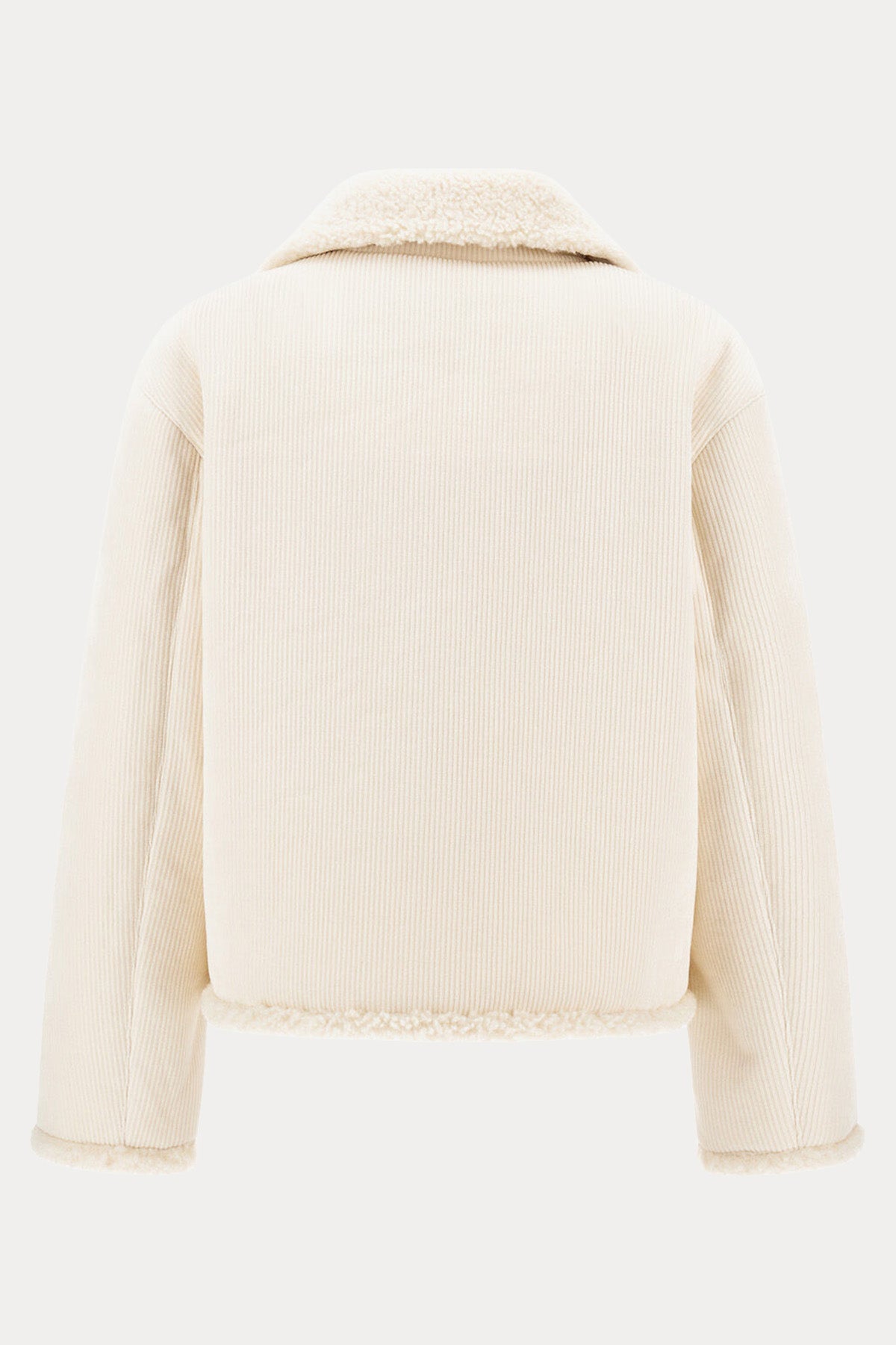 Herno Regular Fit Shearling Efektli Fitilli Kadife Ceket