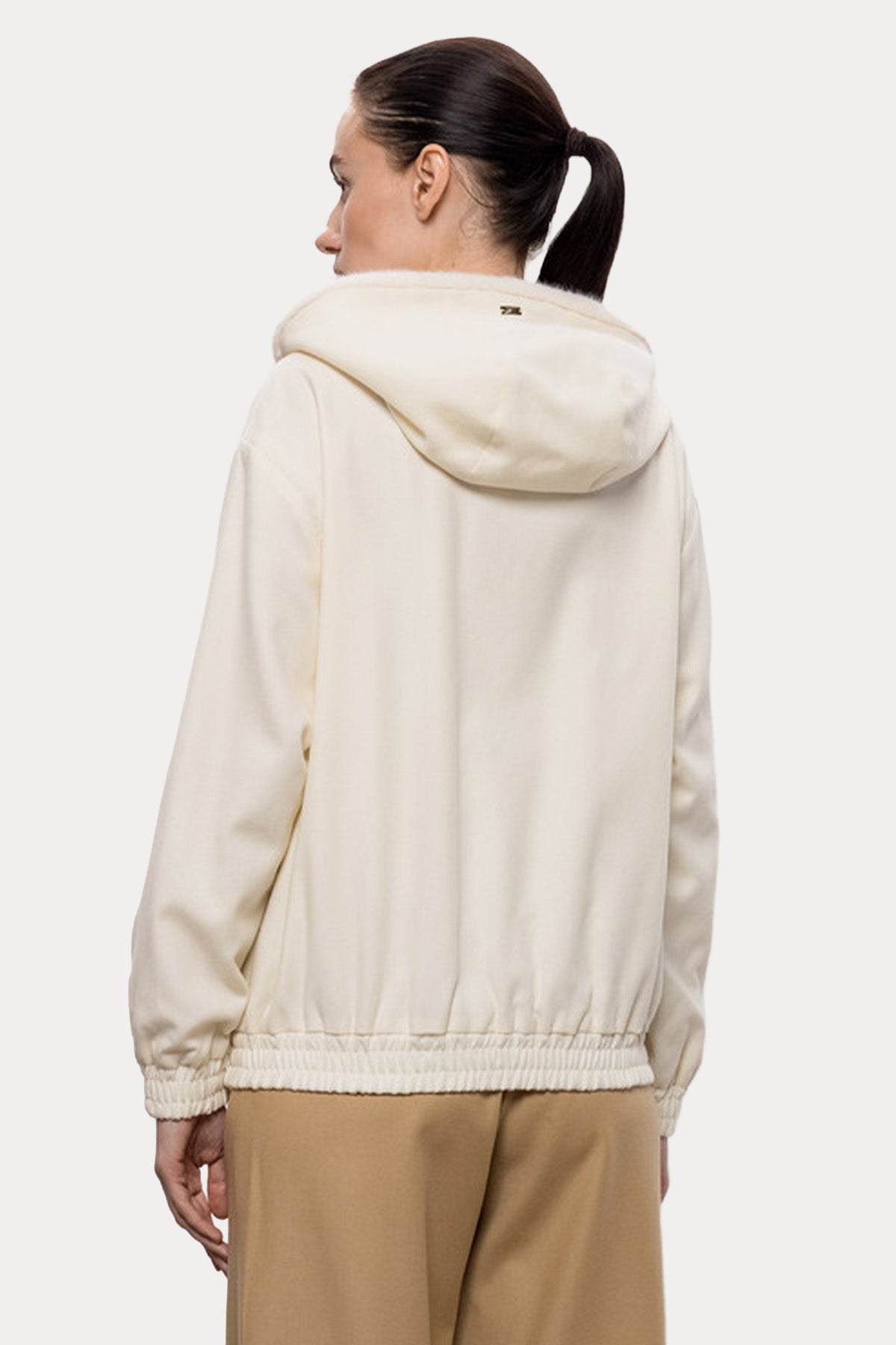 Herno Relaxed Fit Kapüşonlu Yün Ceket