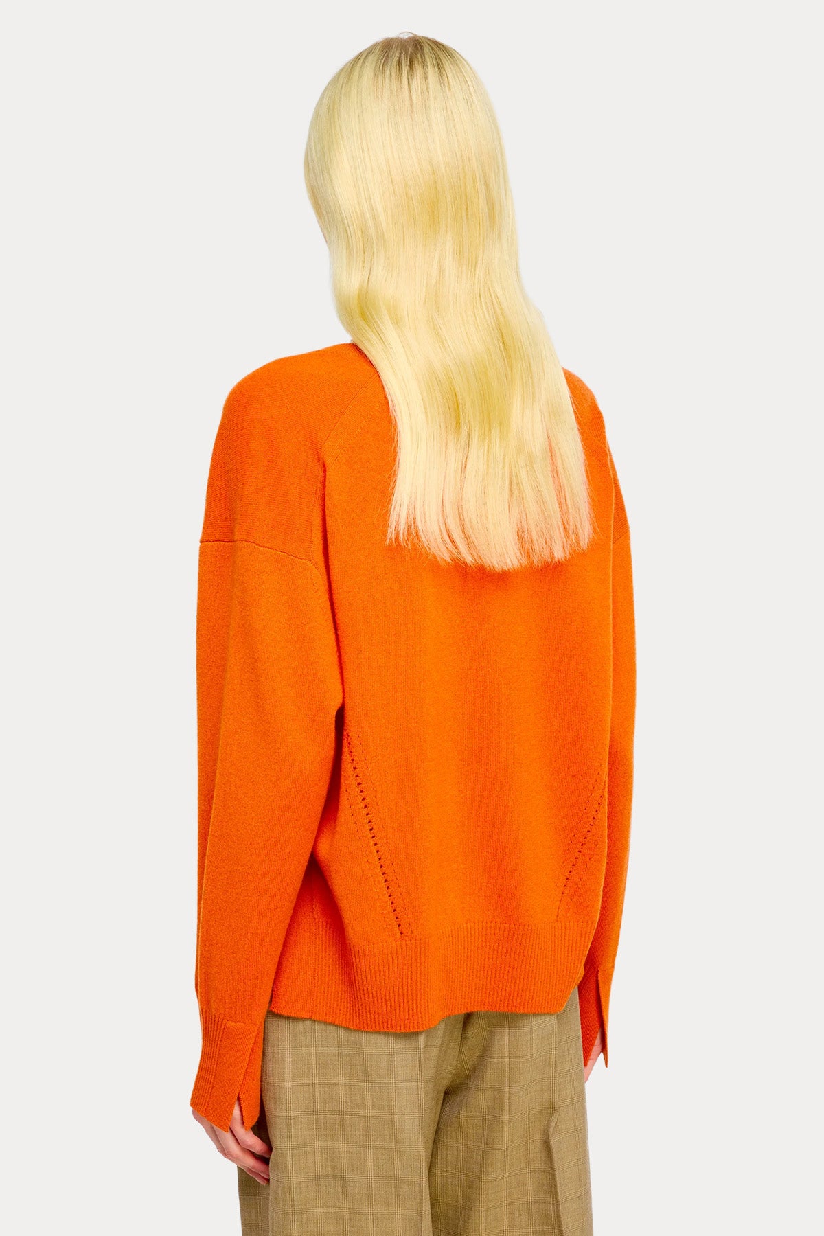 Semicouture Relaxed Fit V Yaka Kaşmir Örgü Yün Triko