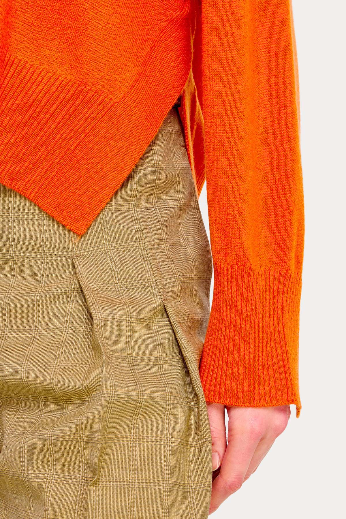 Semicouture Relaxed Fit V Yaka Kaşmir Örgü Yün Triko