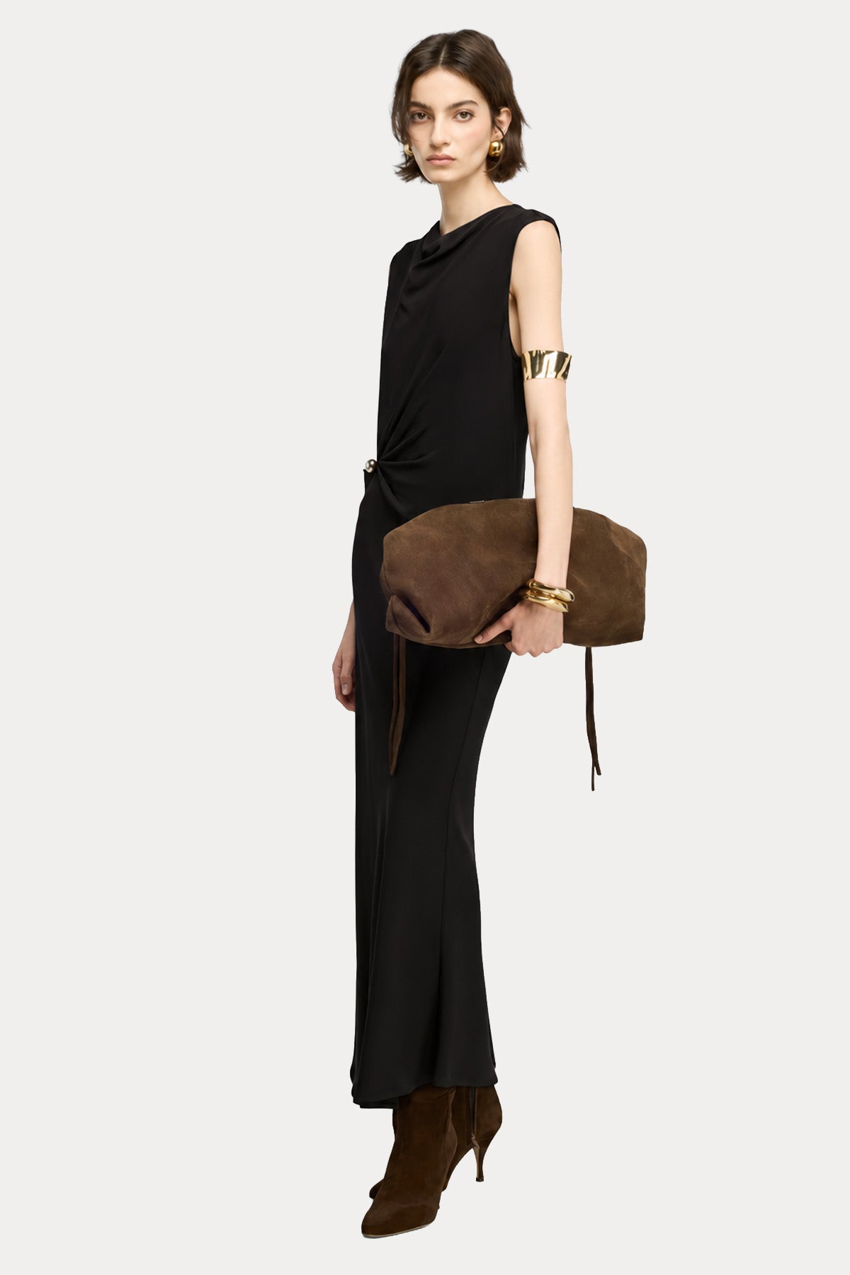 Semicouture Regular Fit Streç Maxi Elbise