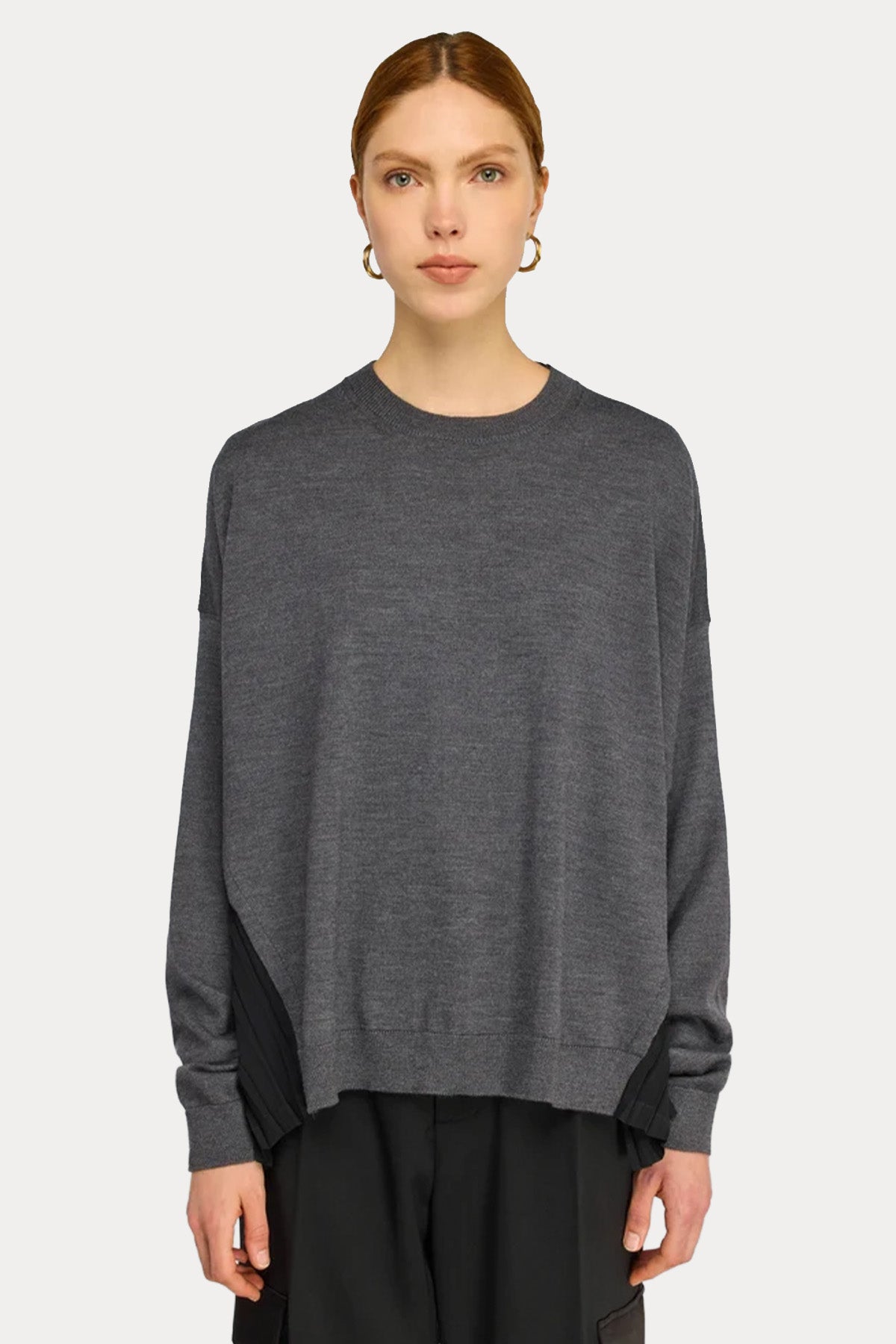 Semicouture Relaxed Fit İnce Örgü Yün Triko