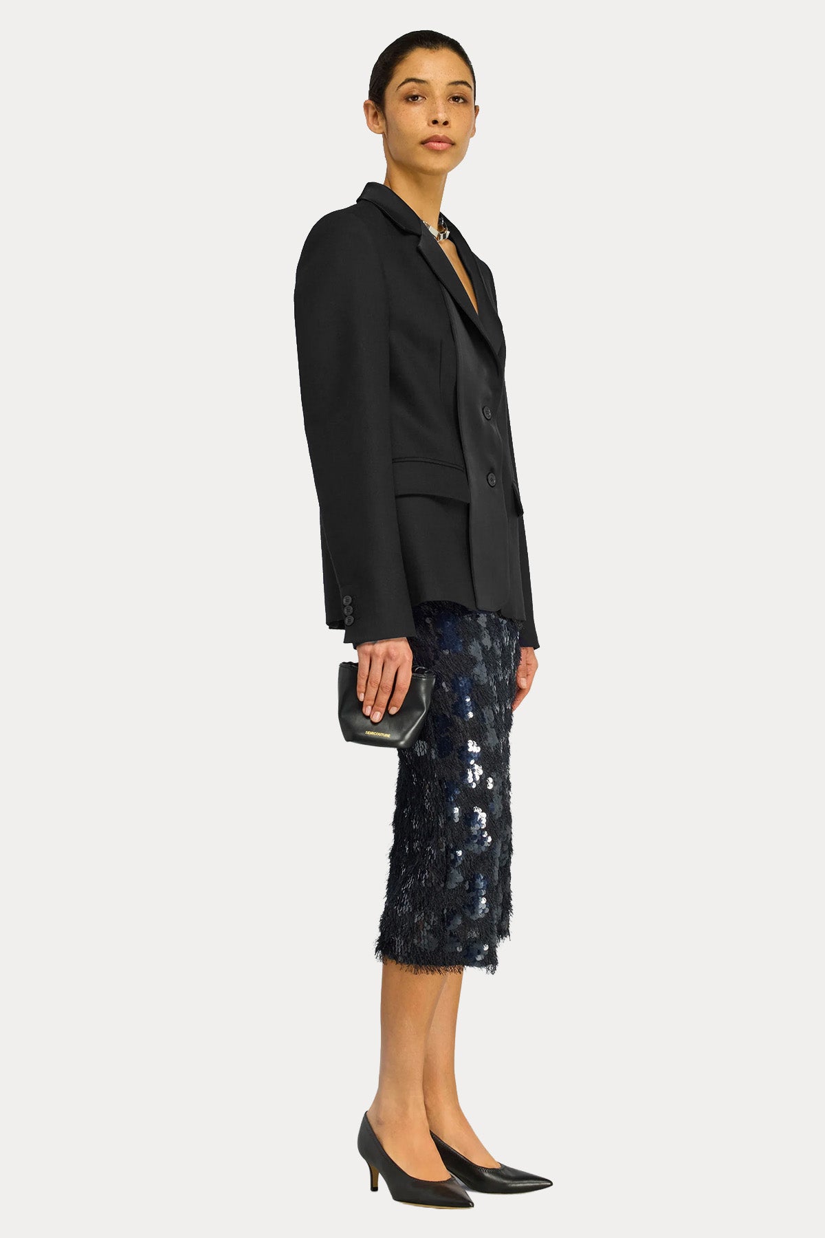 Semicouture Regular Fit Yün Blazer Ceket