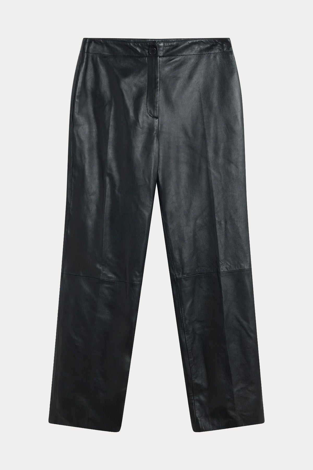 Semicouture Relaxed Fit Yandan Cepli Deri Pantolon