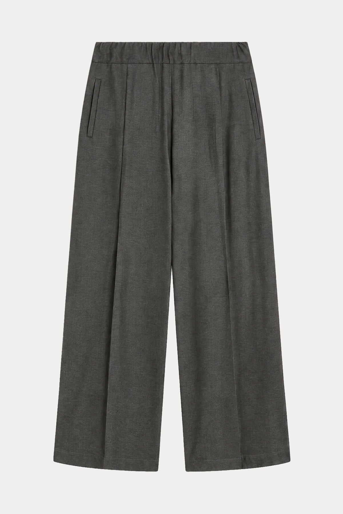 Semicouture Relaxed Fit Beli Lastikli Yün Pantolon