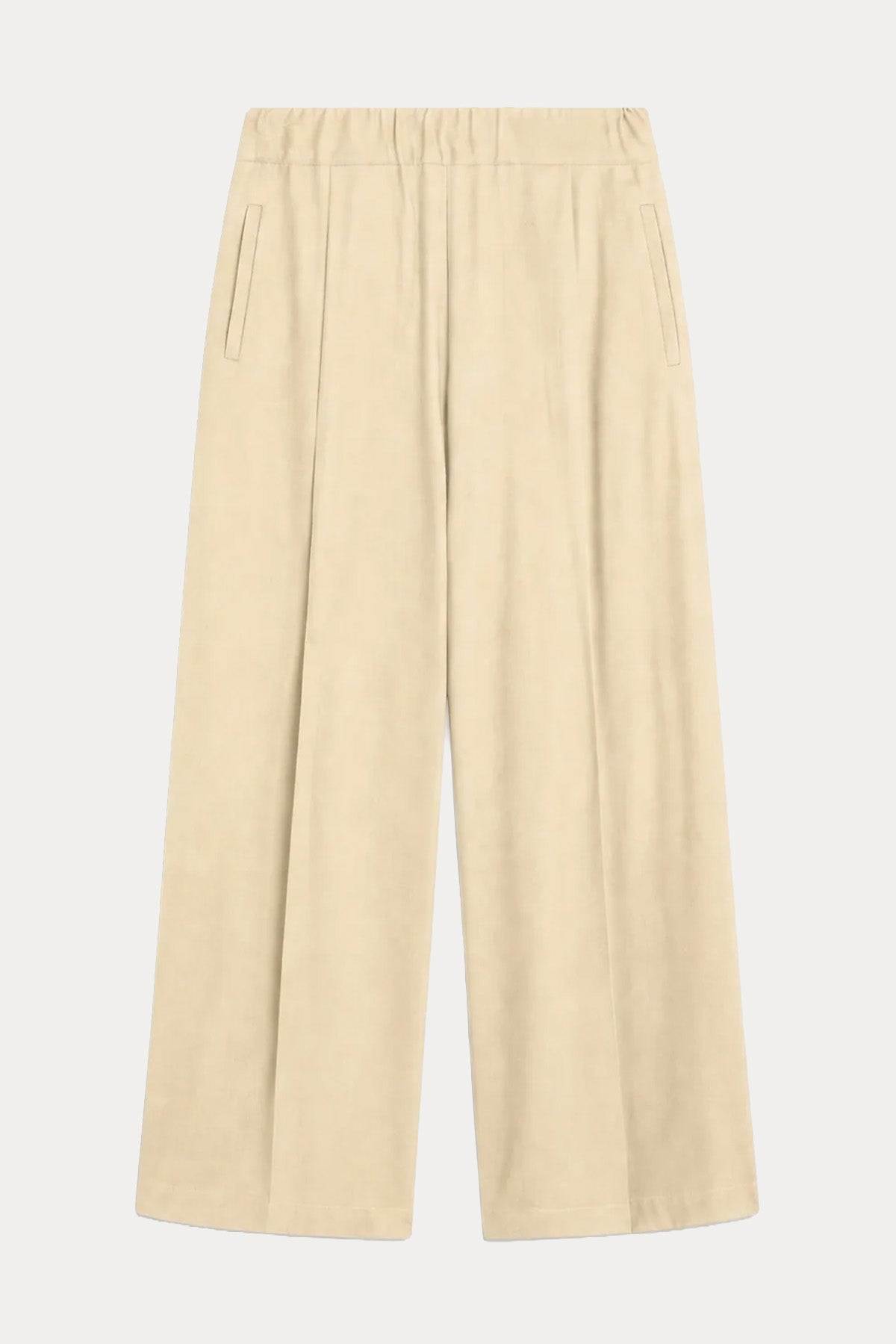 Semicouture Relaxed Fit Beli Lastikli Yün Pantolon