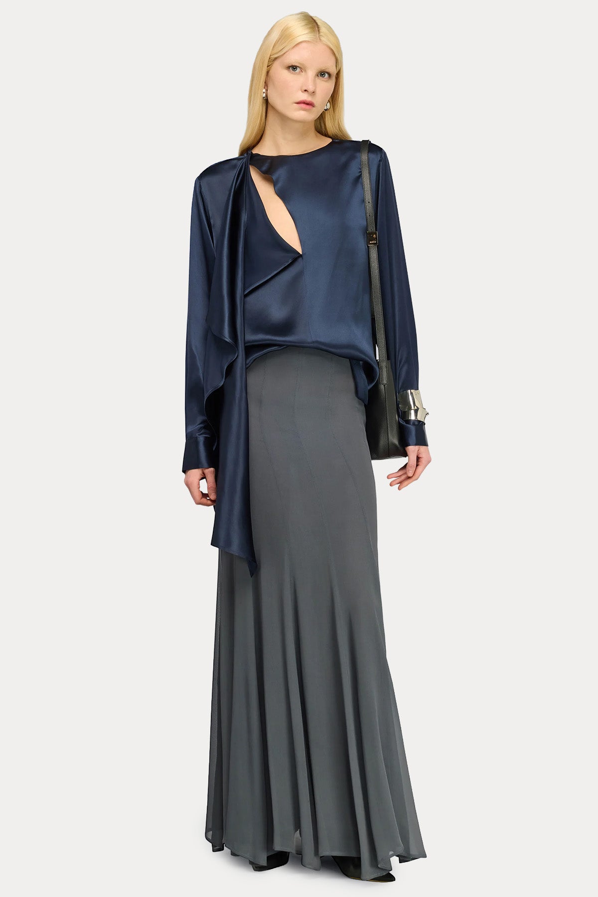 Semicouture Comfort Fit Saten İpek Bluz