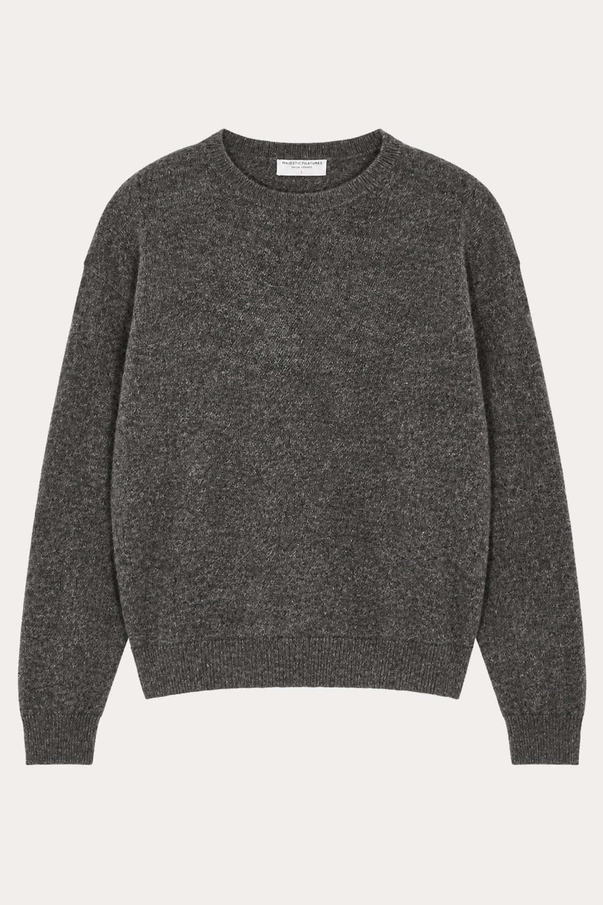 Majestic Relaxed Fit İnce Örgü Kaşmir Triko