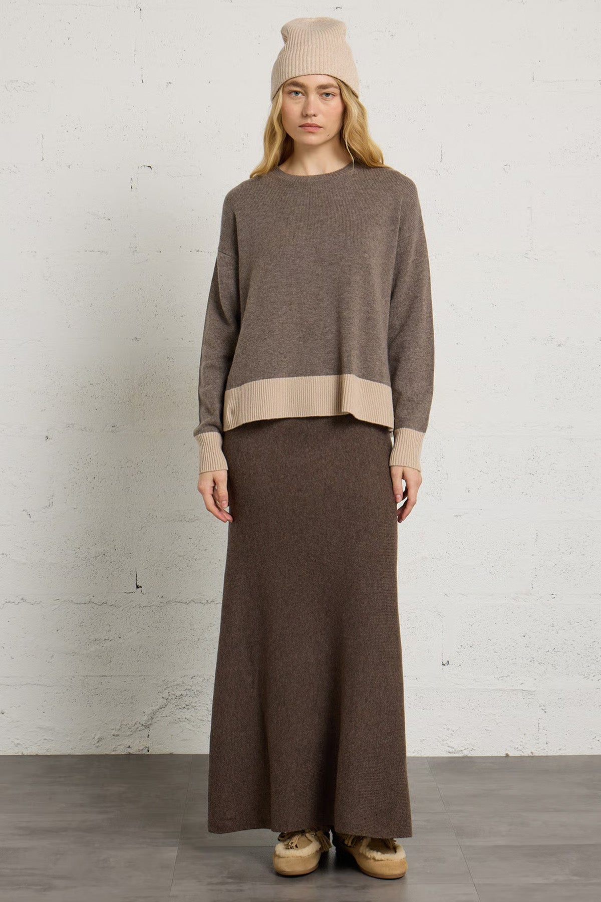 Majestic Relaxed Fit Kaşmir Örgü Yün Triko