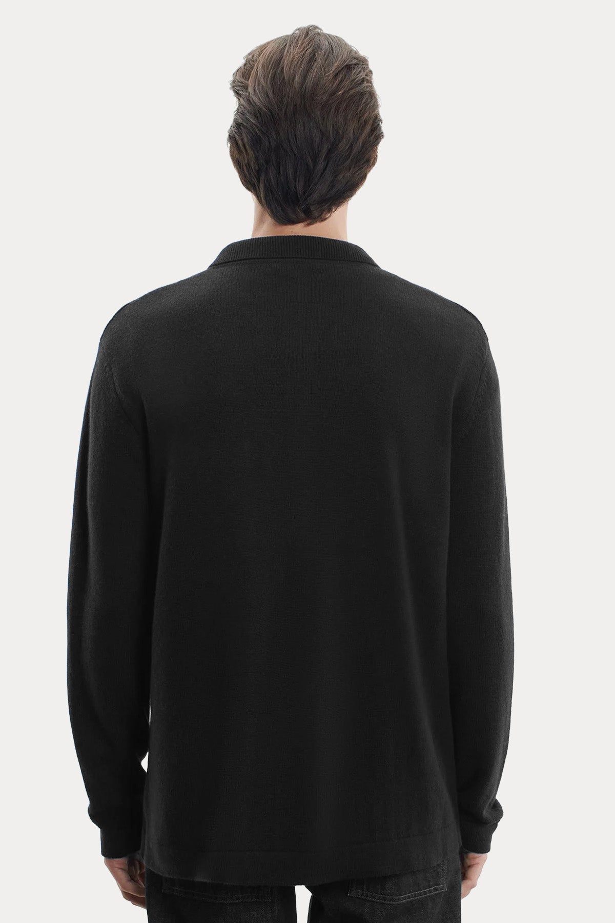 Majestic Relaxed Fit Triko İnce Örgü Yün Gömlek Ceket