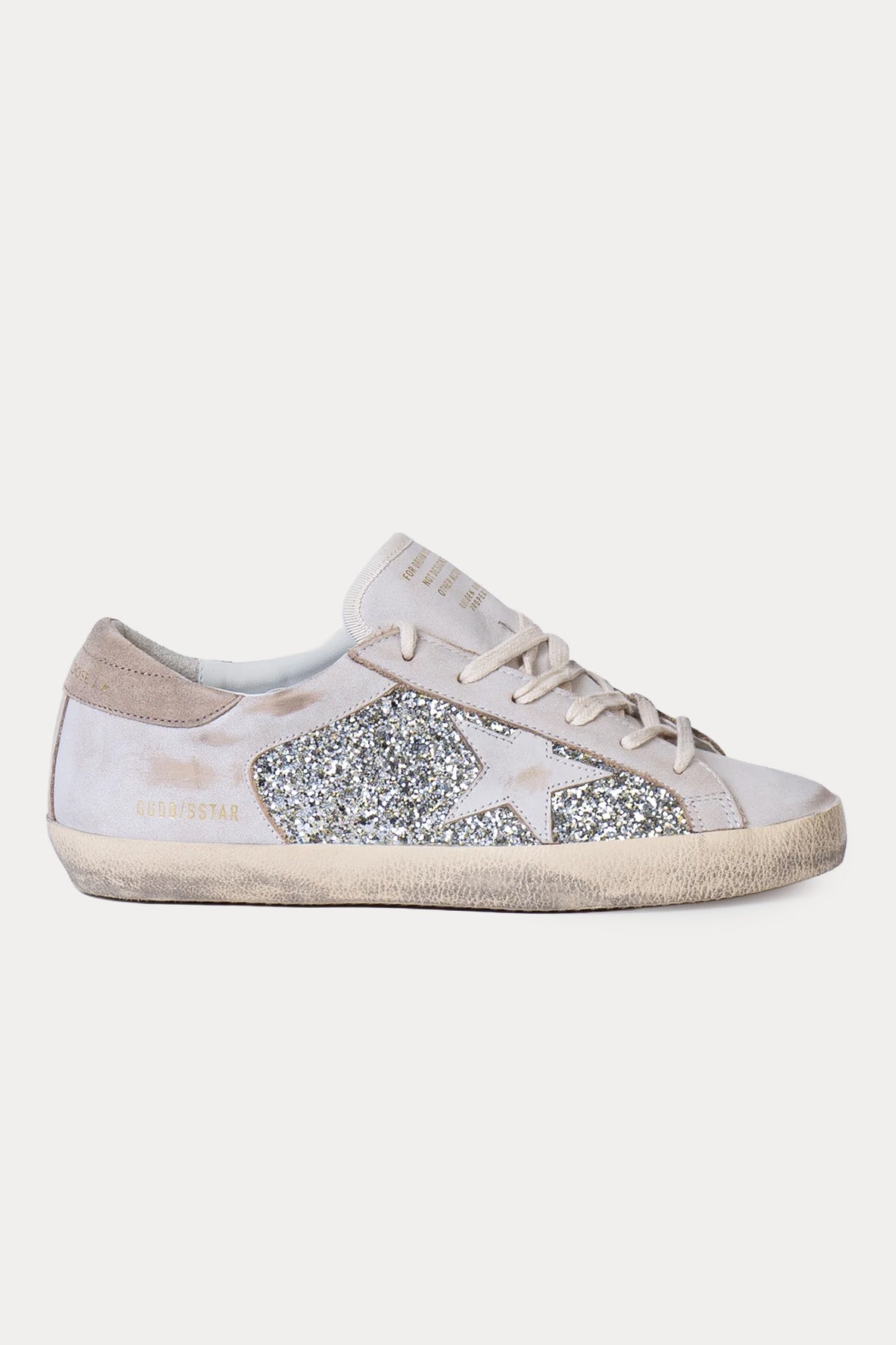 Golden Goose Super-Star Payetli Deri Sneaker Ayakkabı