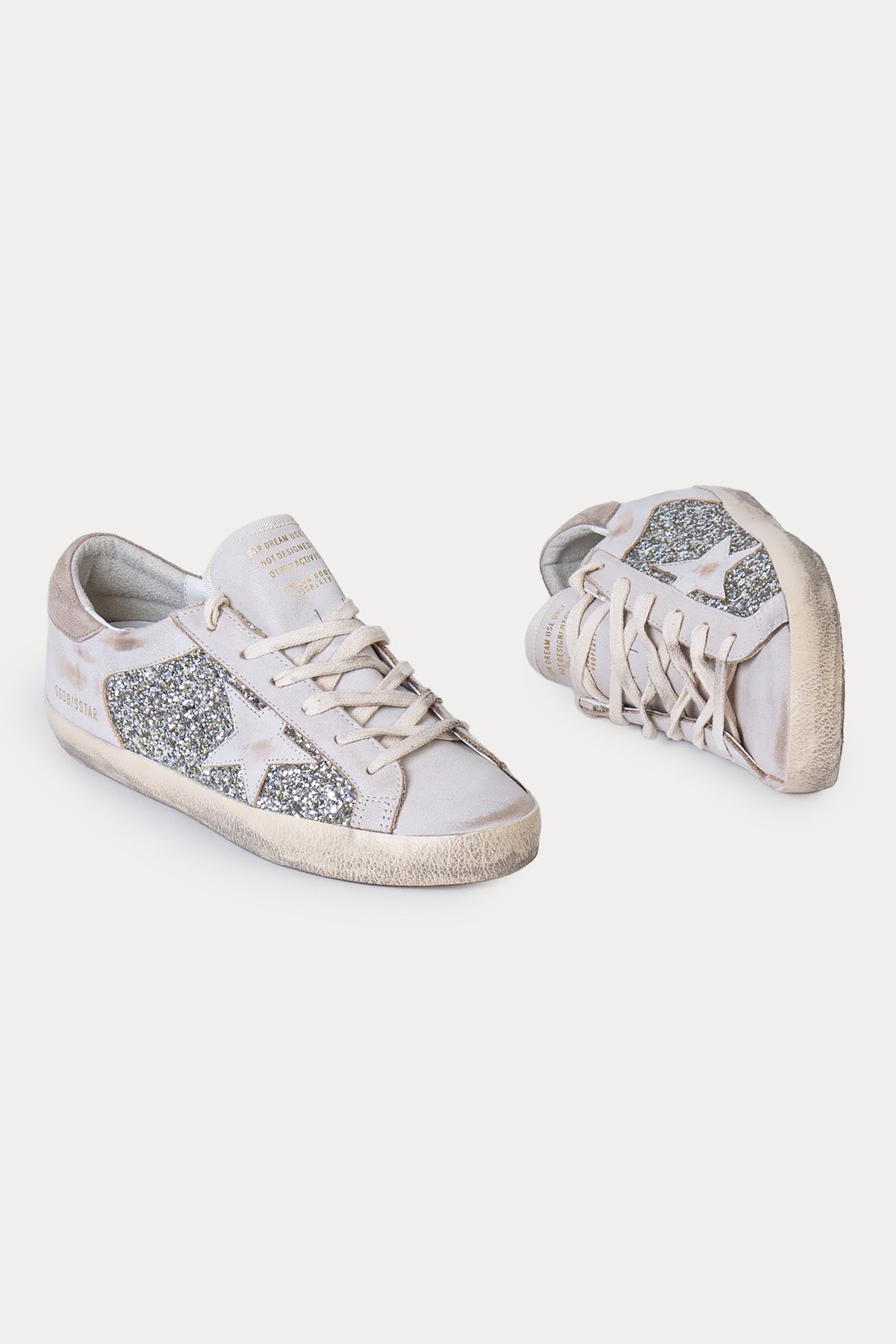 Golden Goose Super-Star Payetli Deri Sneaker Ayakkabı
