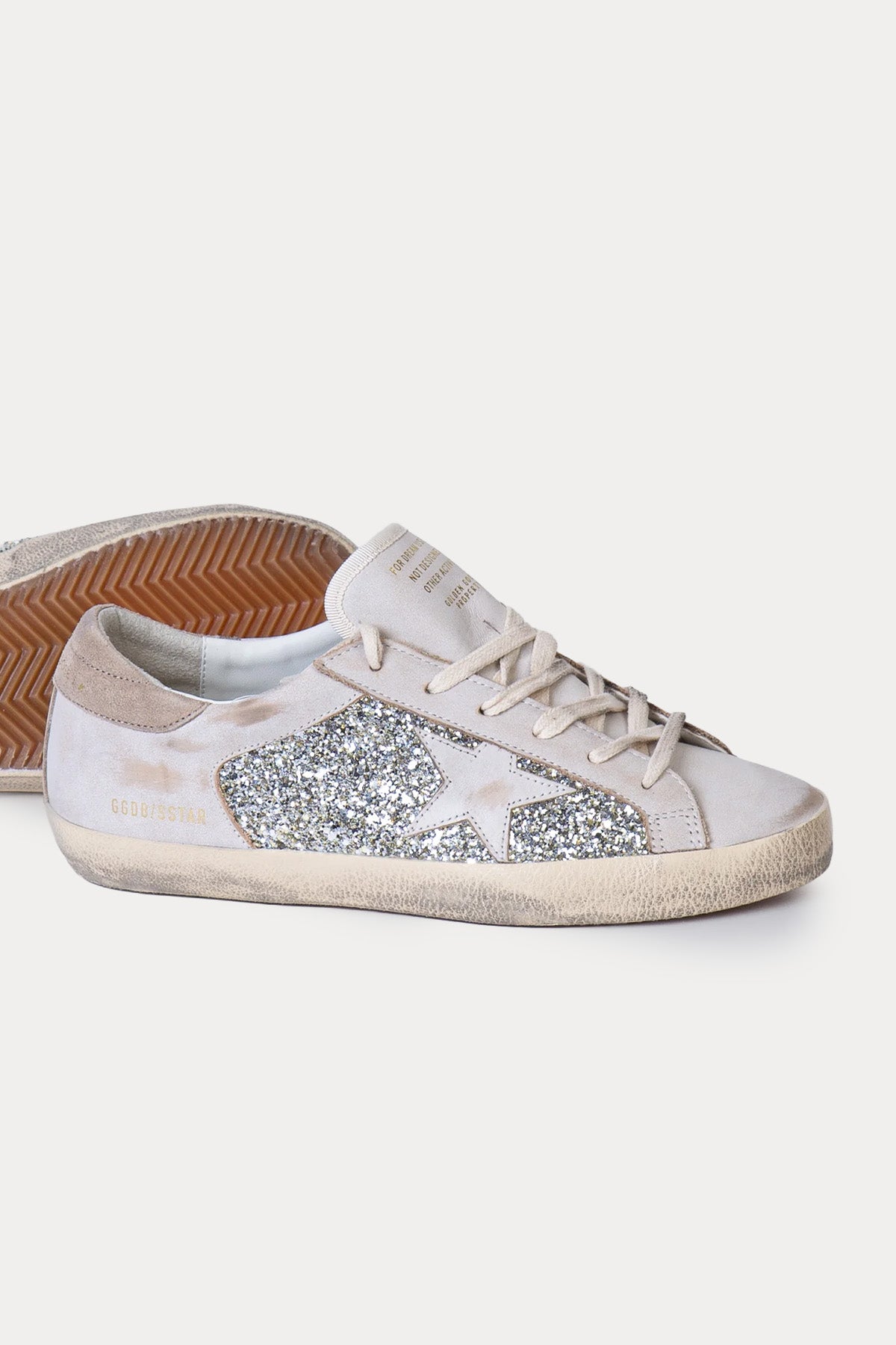 Golden Goose Super-Star Payetli Deri Sneaker Ayakkabı