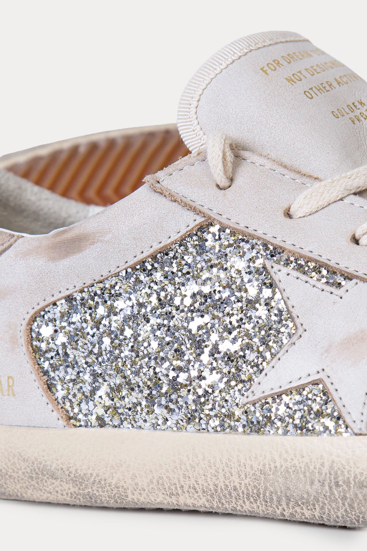 Golden Goose Super-Star Payetli Deri Sneaker Ayakkabı