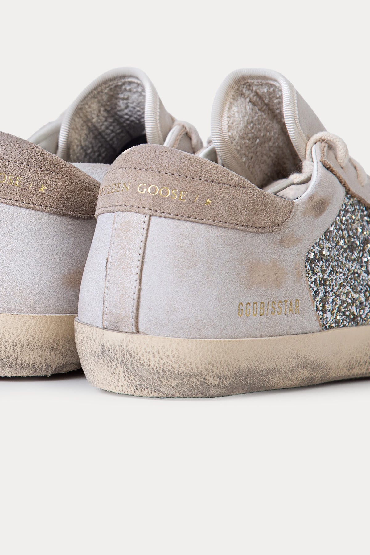 Golden Goose Super-Star Payetli Deri Sneaker Ayakkabı