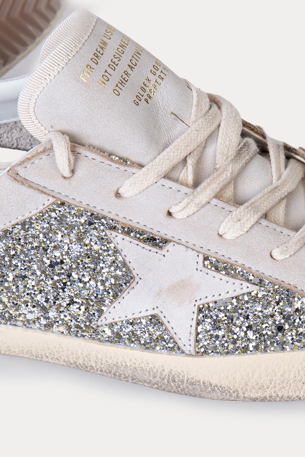 Golden Goose Super-Star Payetli Deri Sneaker Ayakkabı