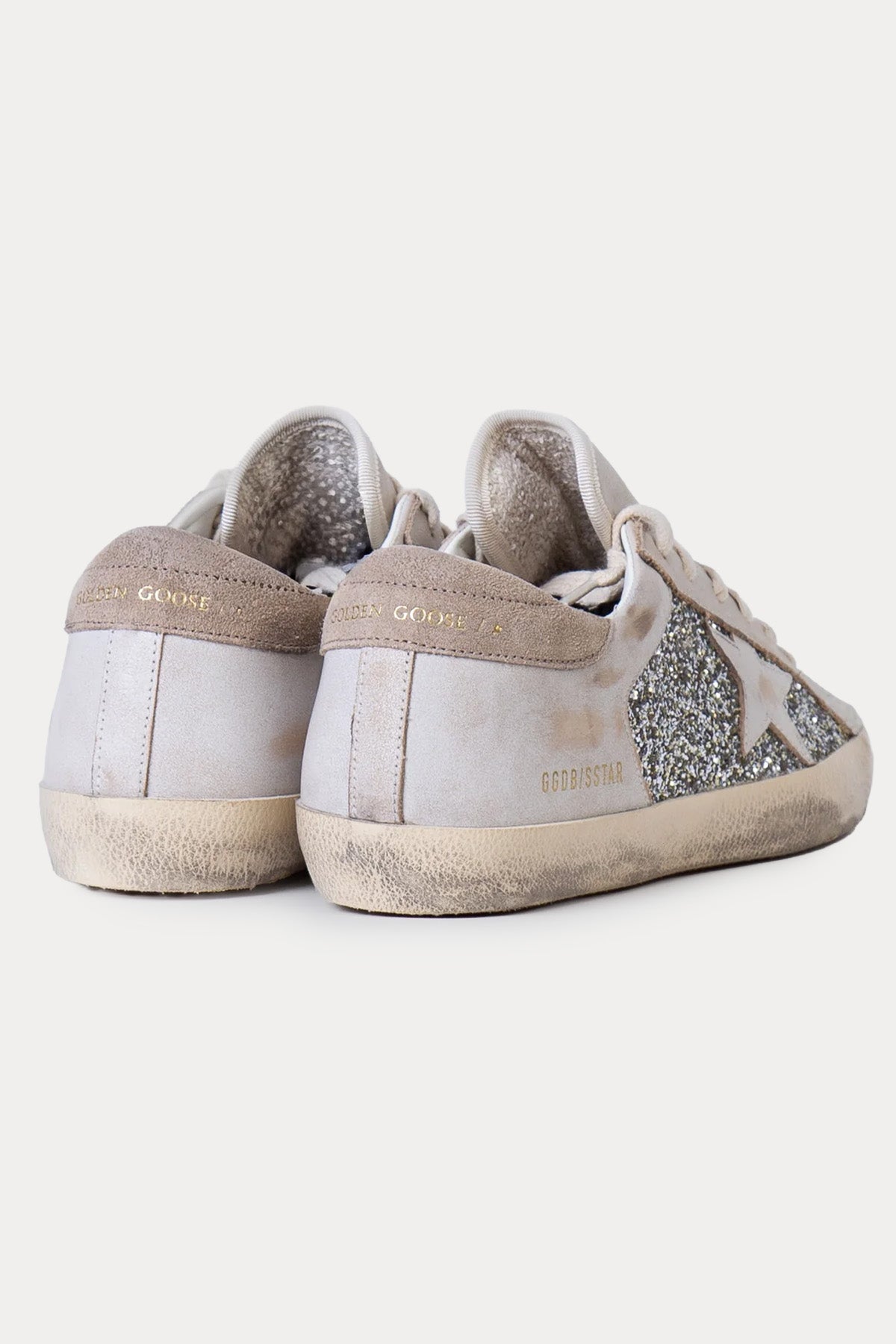 Golden Goose Super-Star Payetli Deri Sneaker Ayakkabı