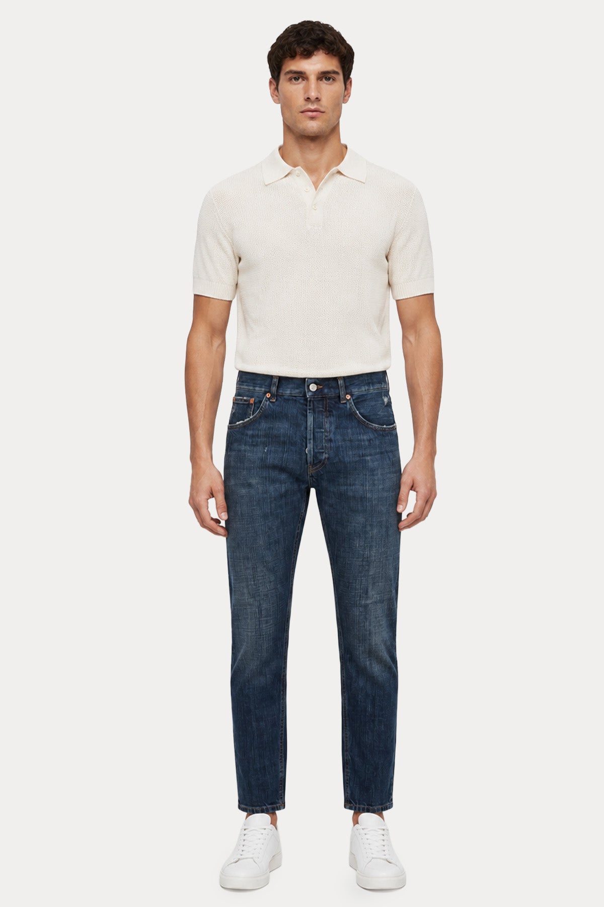 Dondup Dian Carrot Slim Fit Yıkamalı Jeans