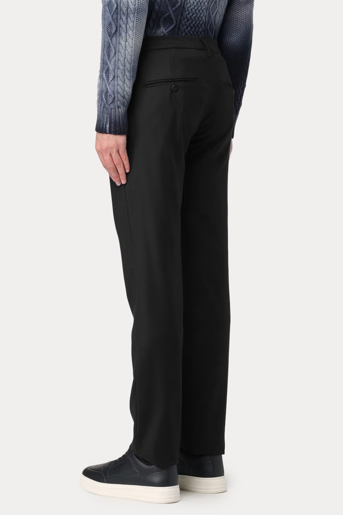 Dondup Slim Fit Yandan Cepli Yün Pantolon