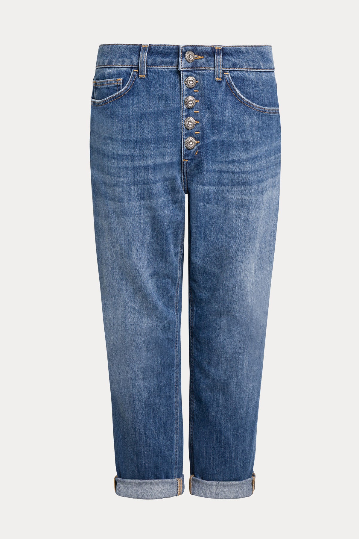 Dondup Loose Fit Yıkamalı Streç Jeans