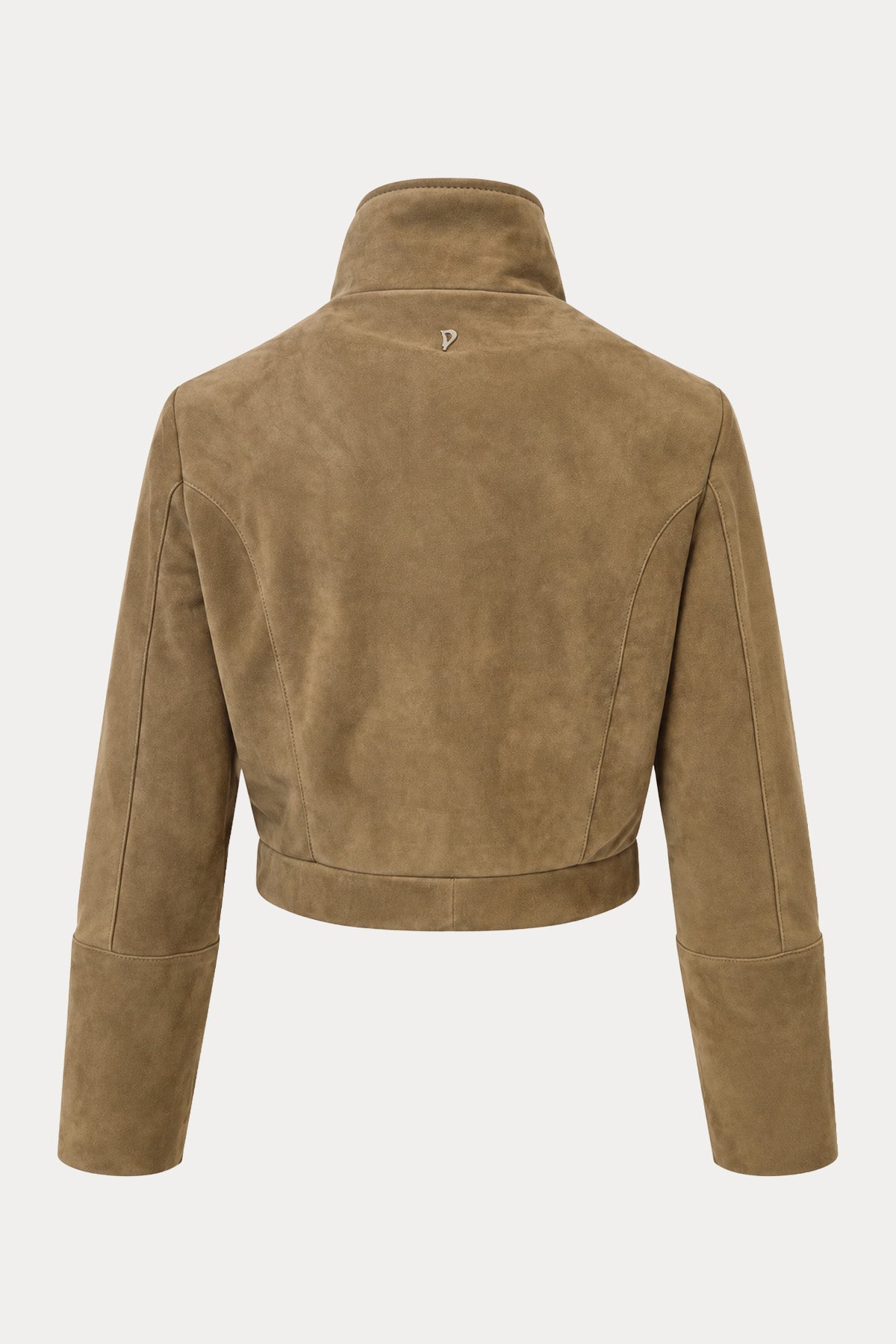 Dondup Regular Fit Crop Süet Deri Ceket