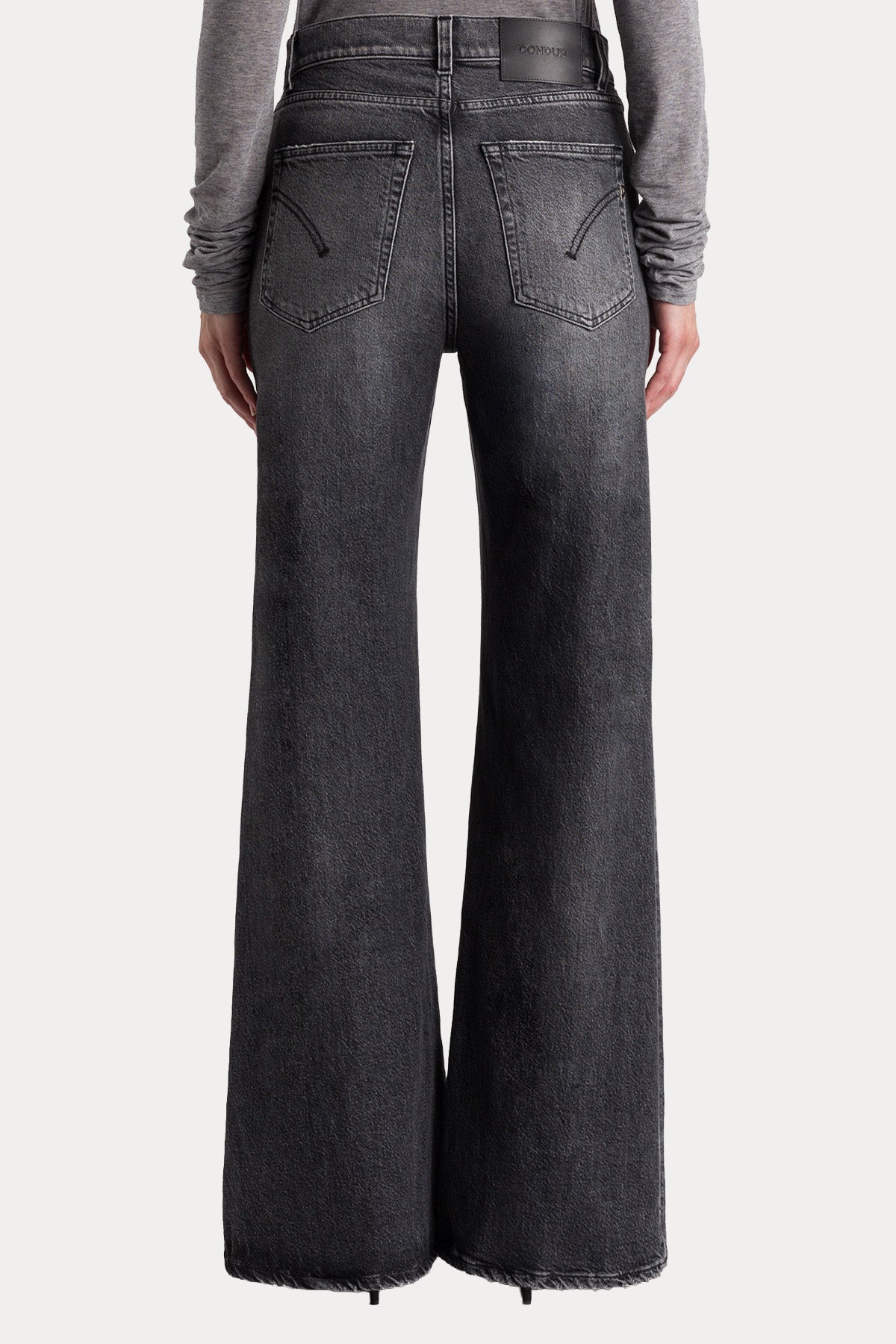 Dondup Amber Wide Leg Yüksek Bel Yıkamalı Jeans
