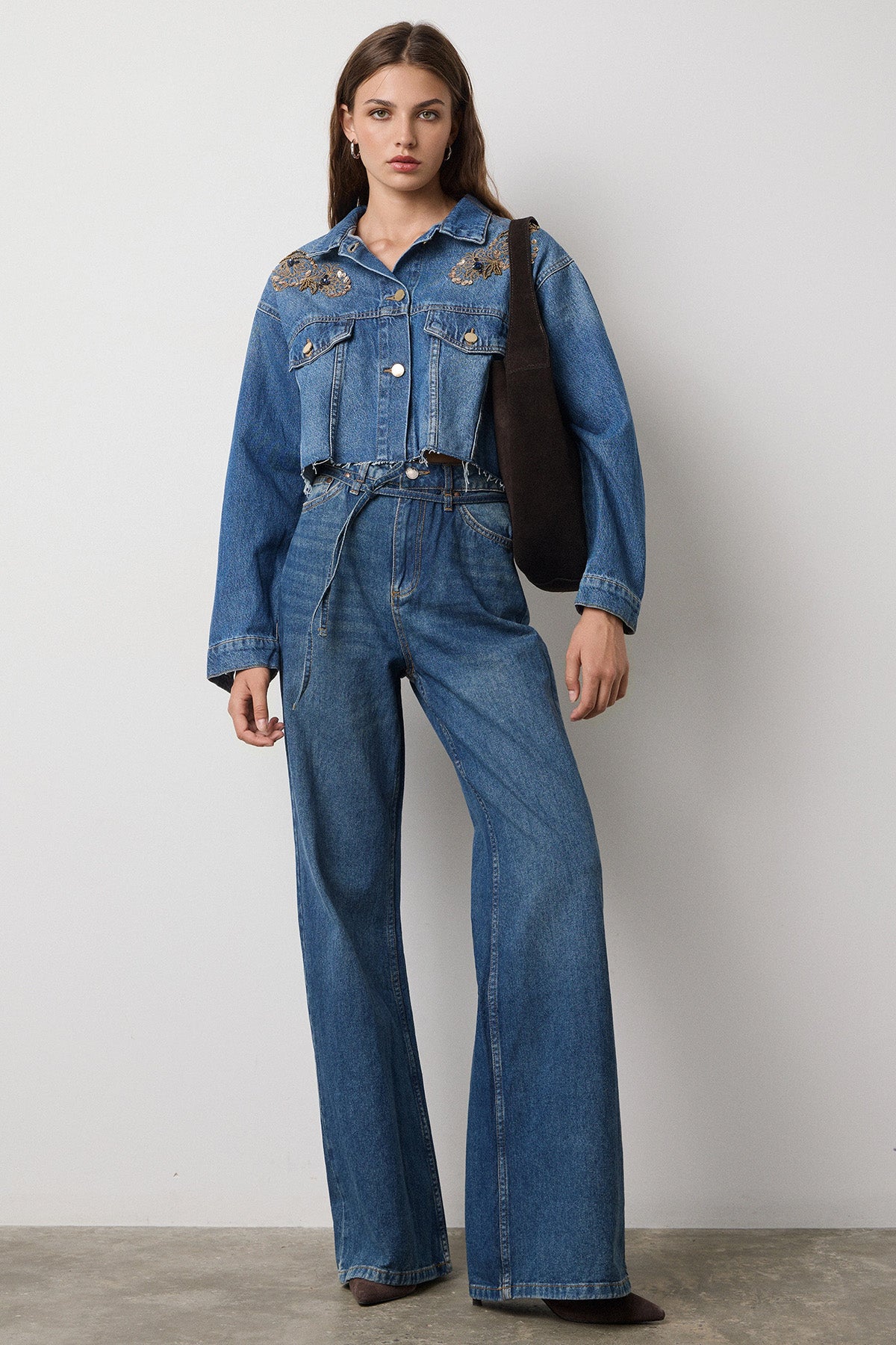 Bsb Wide Leg Yıkamalı Jeans