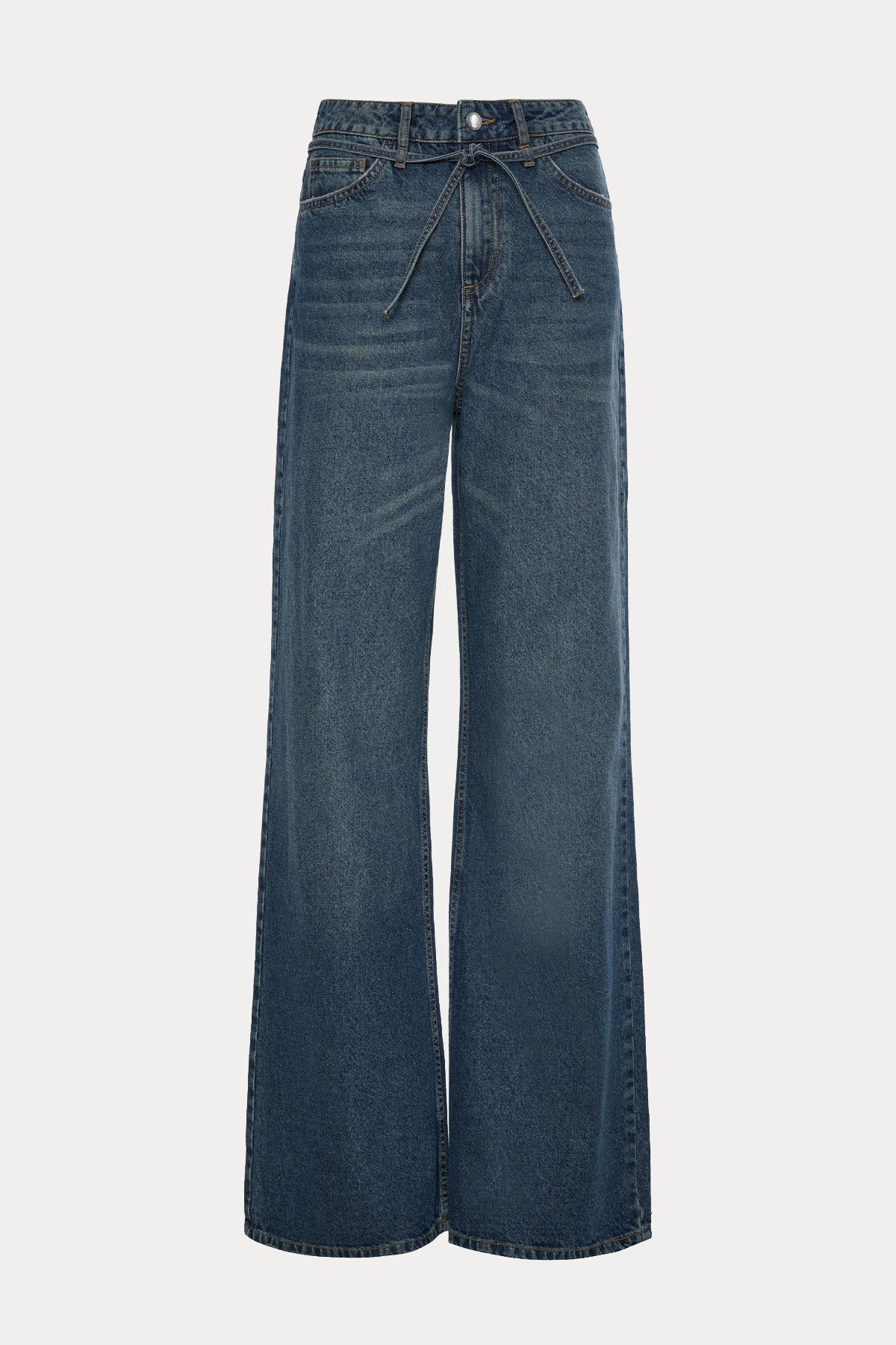 Bsb Wide Leg Yıkamalı Jeans