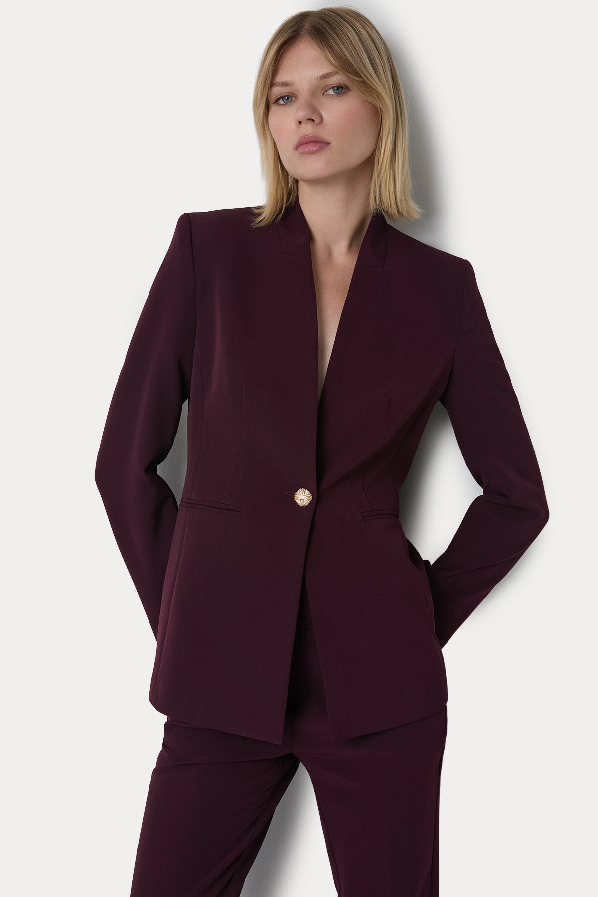 Bsb Regular Fit Streç Blazer Ceket