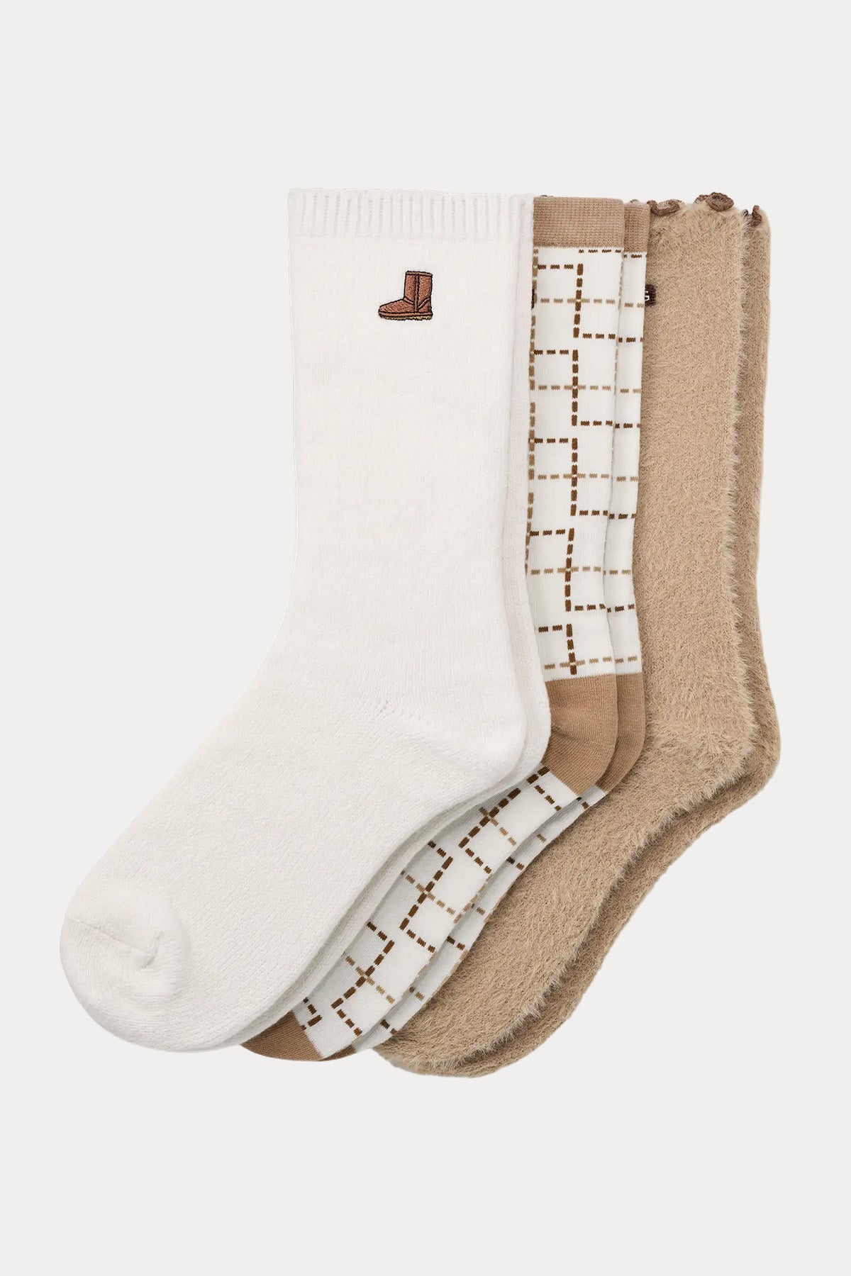 Ugg Logolu 3’lü Paket Çorap