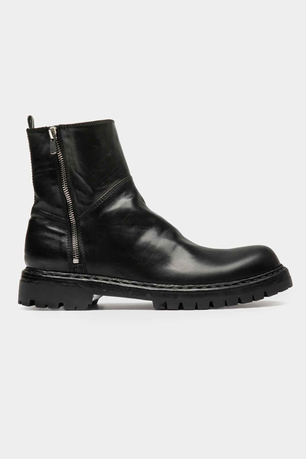 Officine Creative Bulla Vibram Taban Fermuarlı Deri Bot