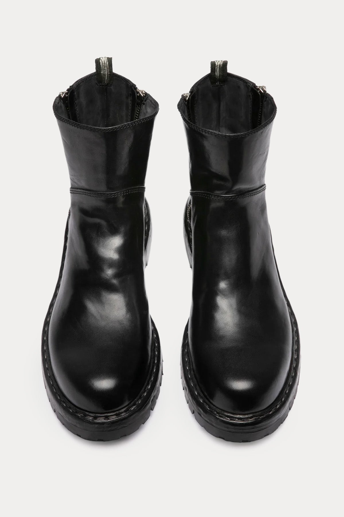 Officine Creative Bulla Vibram Taban Fermuarlı Deri Bot