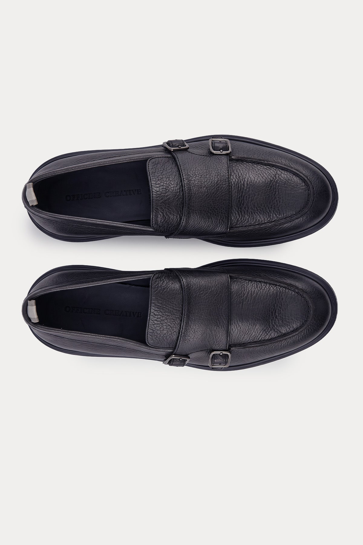 Officine Creative Frame Extralight Taban Çift Tokalı Deri Loafer Ayakkabı
