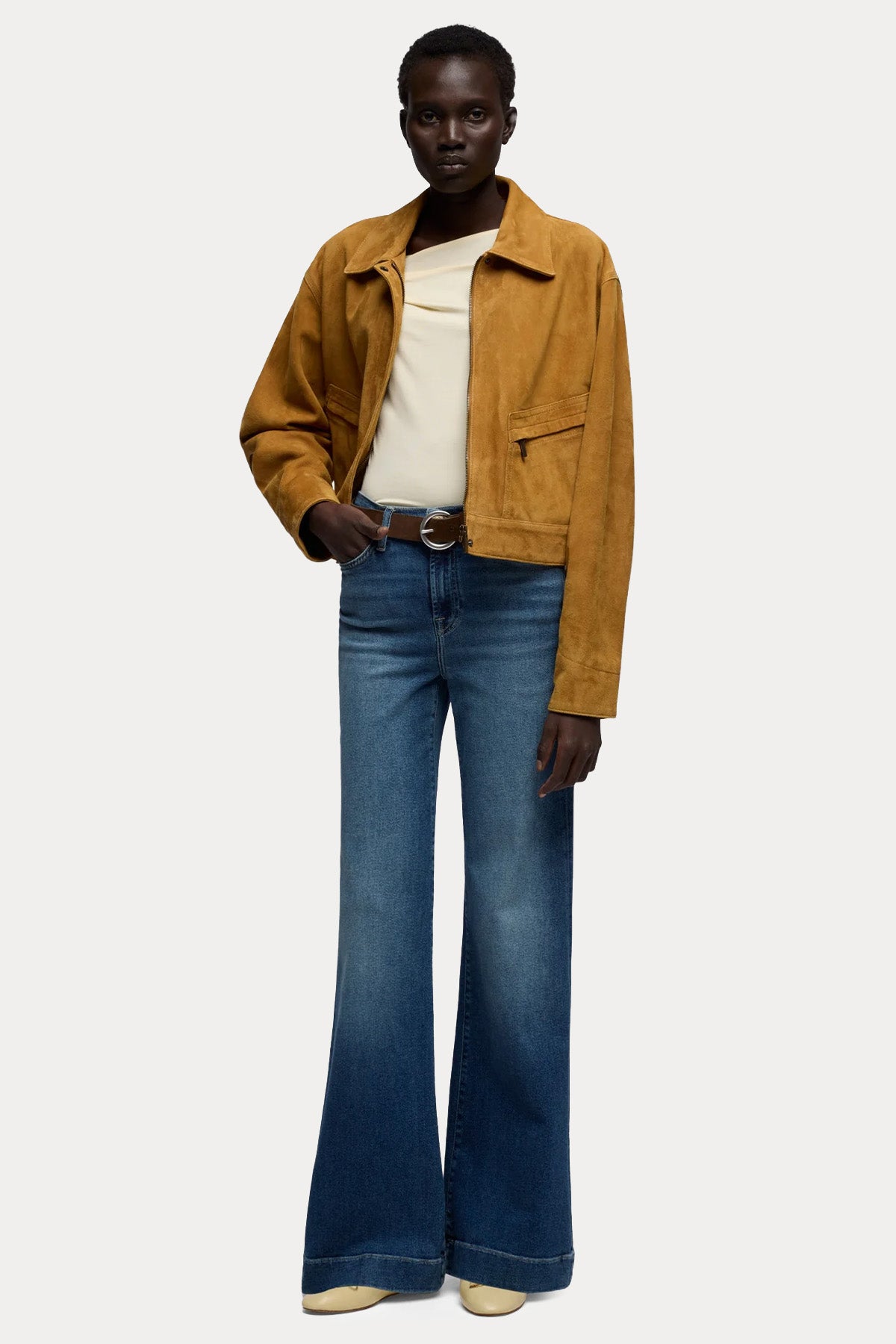 7 For All Mankind Flare Streç Yıkamalı Jeans