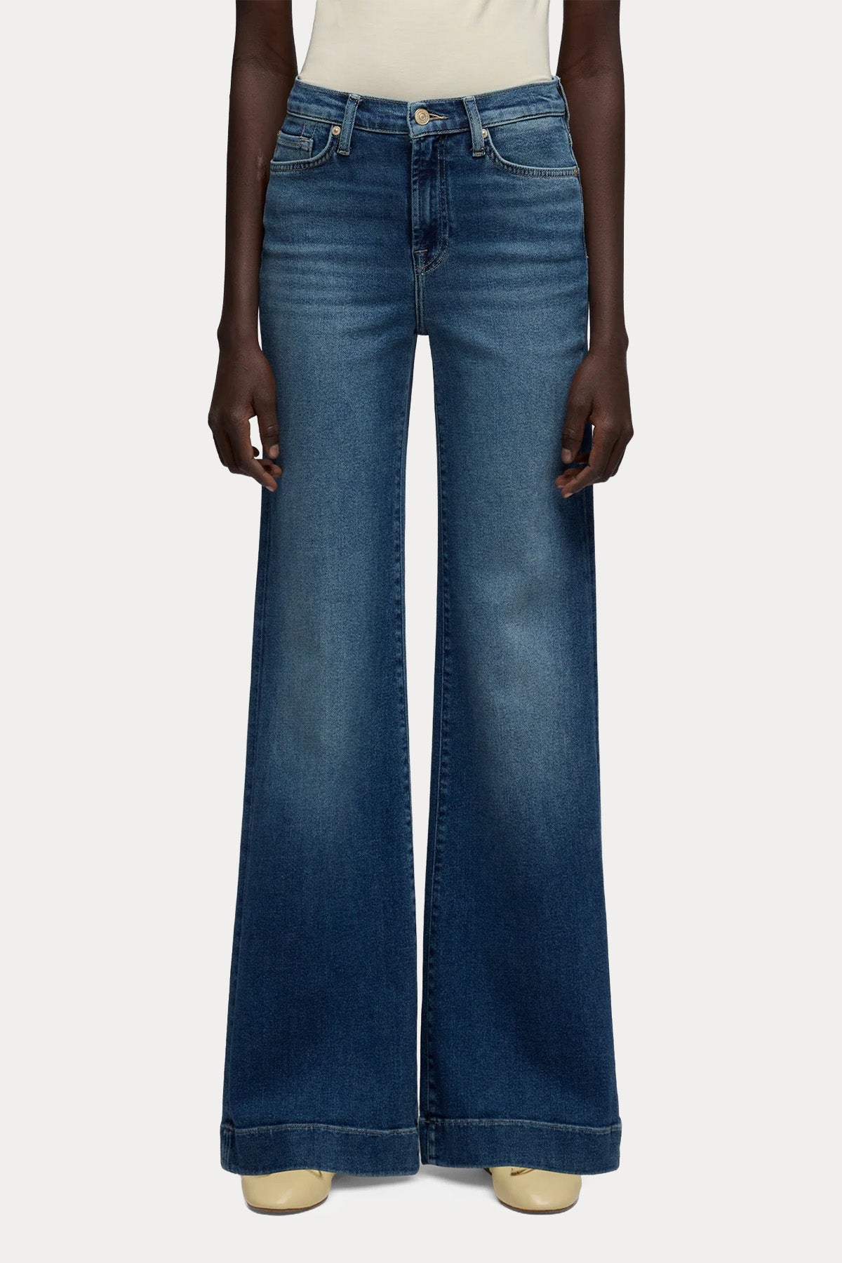 7 For All Mankind Flare Streç Yıkamalı Jeans