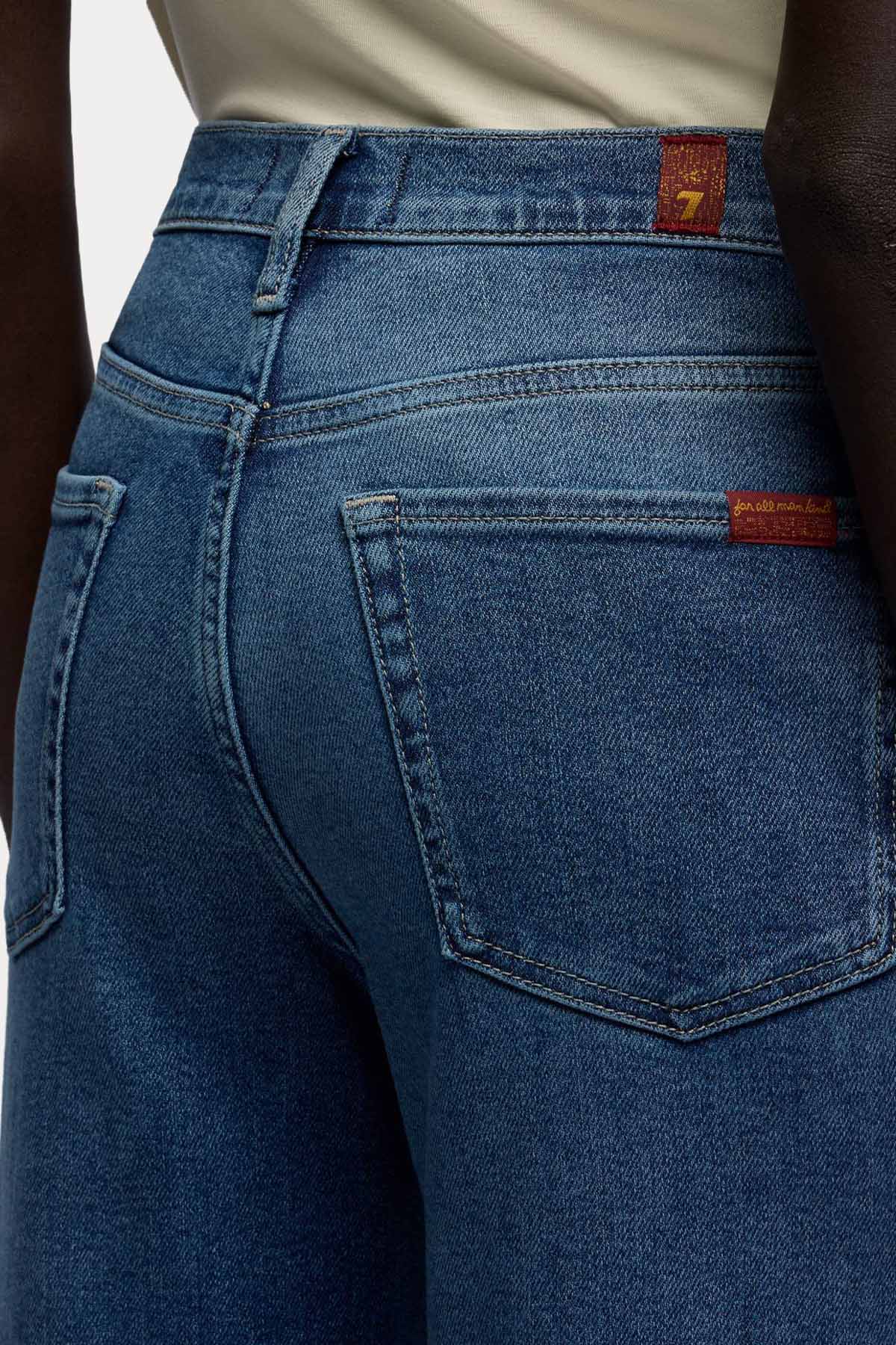 7 For All Mankind Flare Streç Yıkamalı Jeans