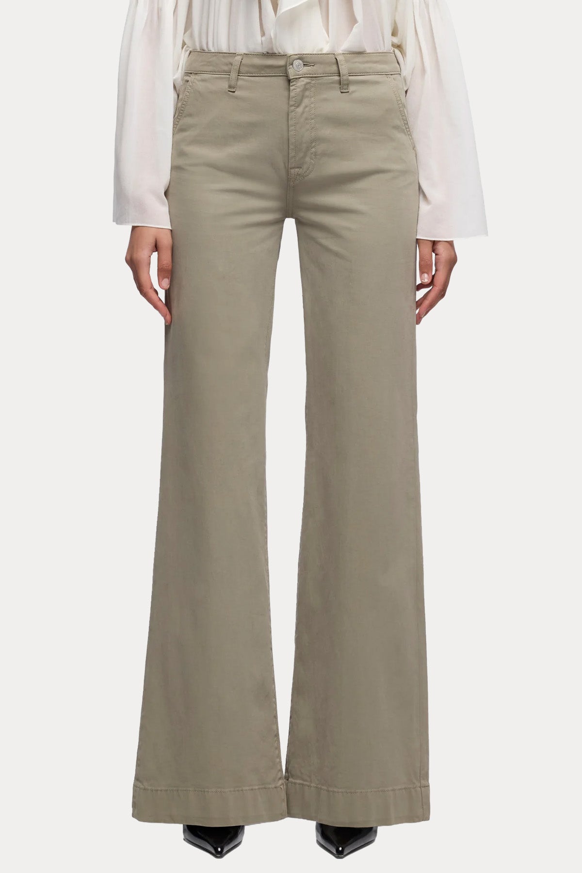 7 For All Mankind Yüksek Belli Streç Flare Pantolon