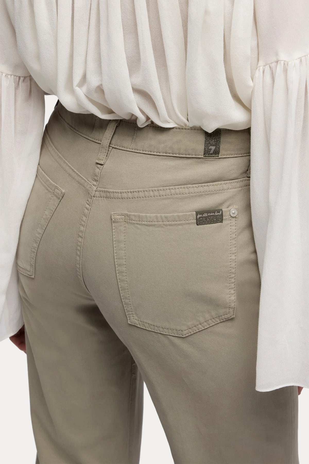 7 For All Mankind Yüksek Belli Streç Flare Pantolon