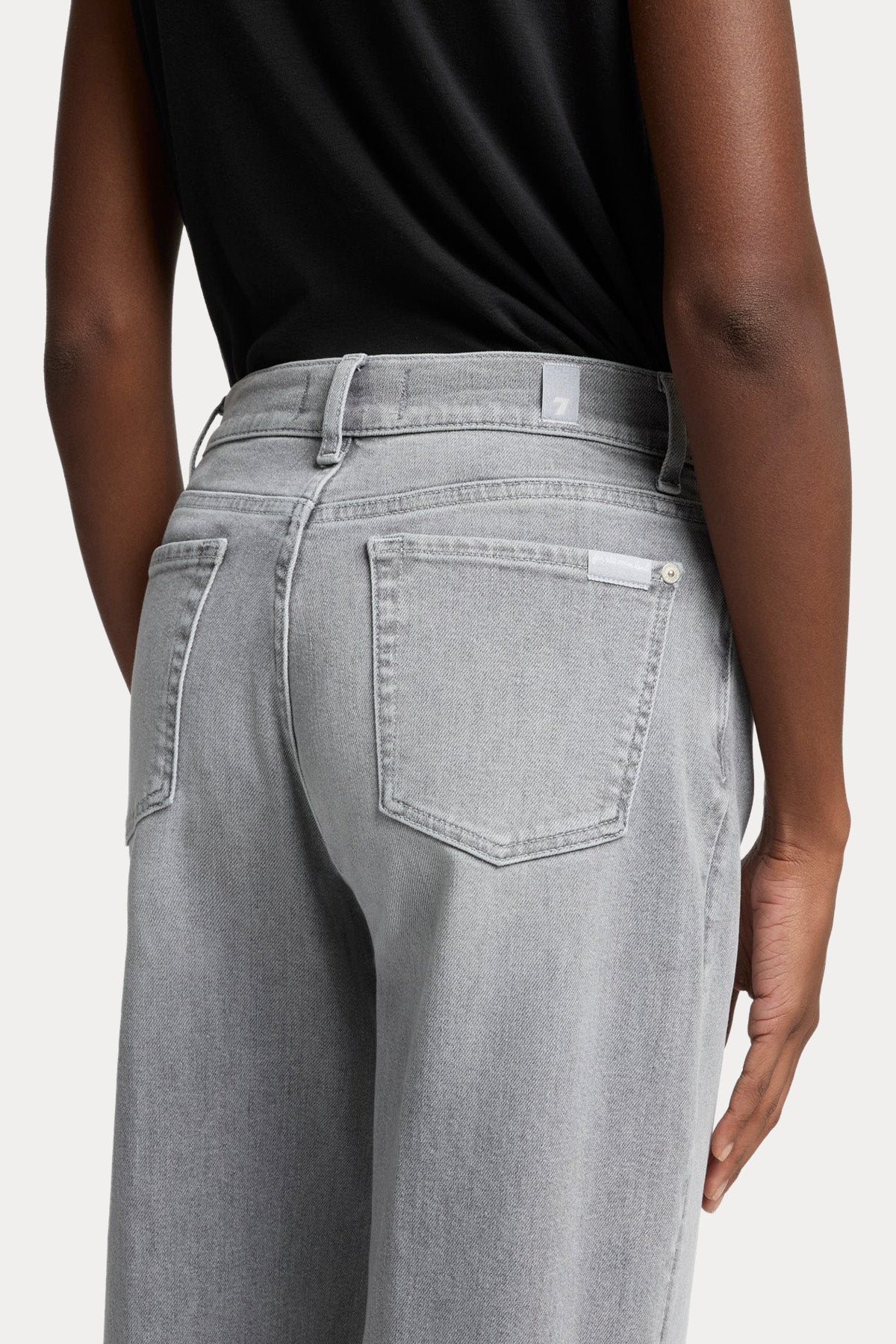 7 For All Mankind Wide Leg Yüksek Belli Streç Yıkamalı Jeans