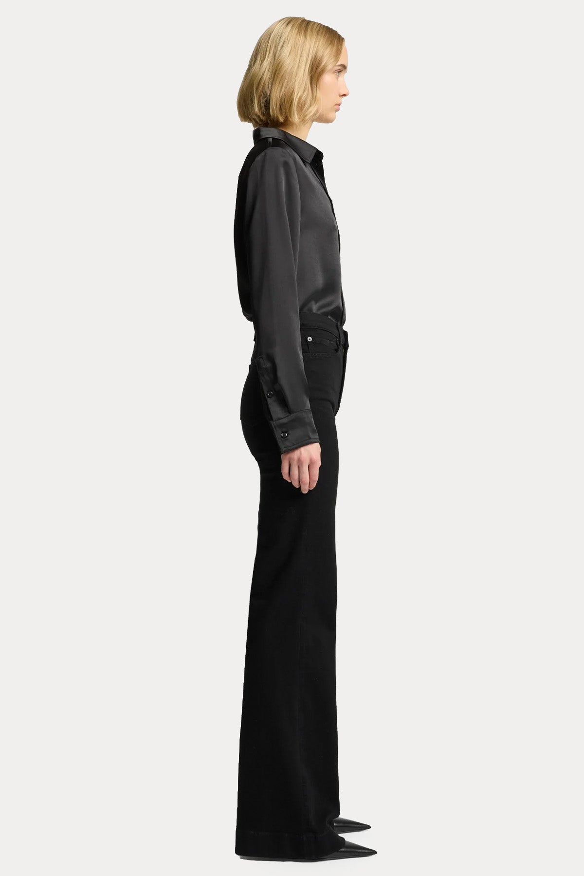 7 For All Mankind Yüksek Bel Streç Modern Dojo Jeans