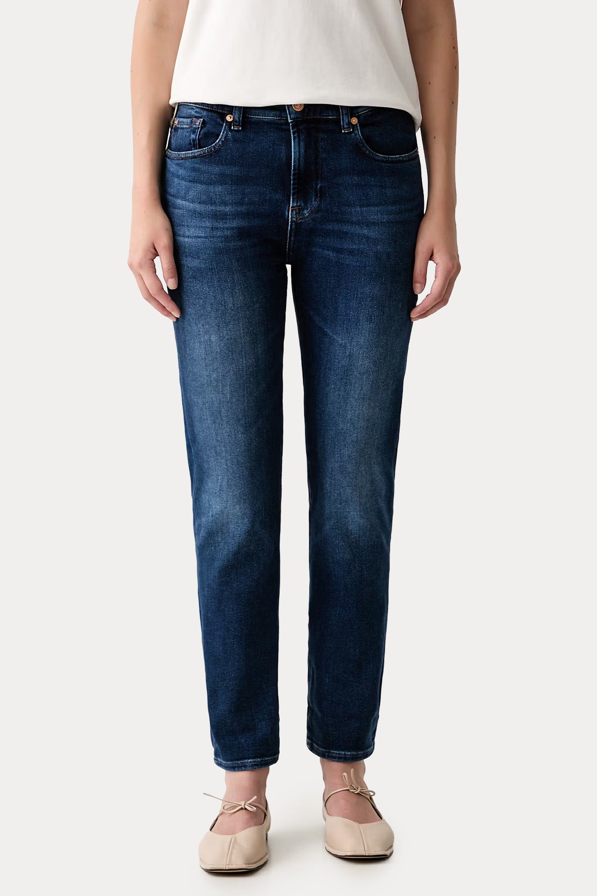 7 For All Mankind Relaxed Skinny Fit Streç Jeans